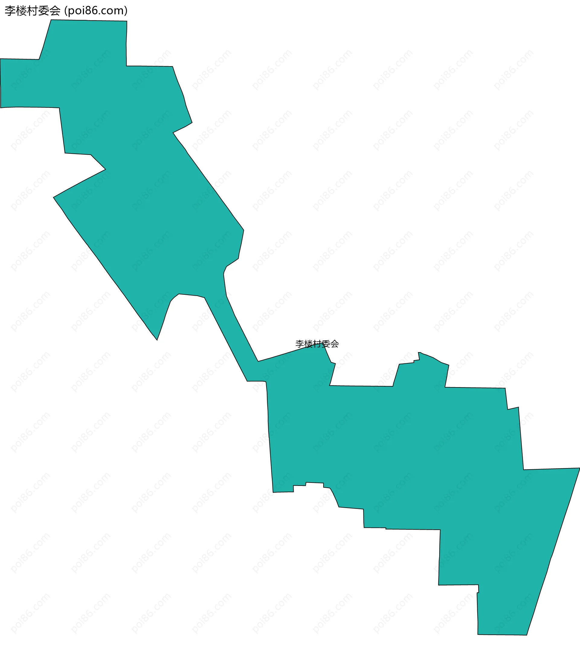 李楼村委会边界地图