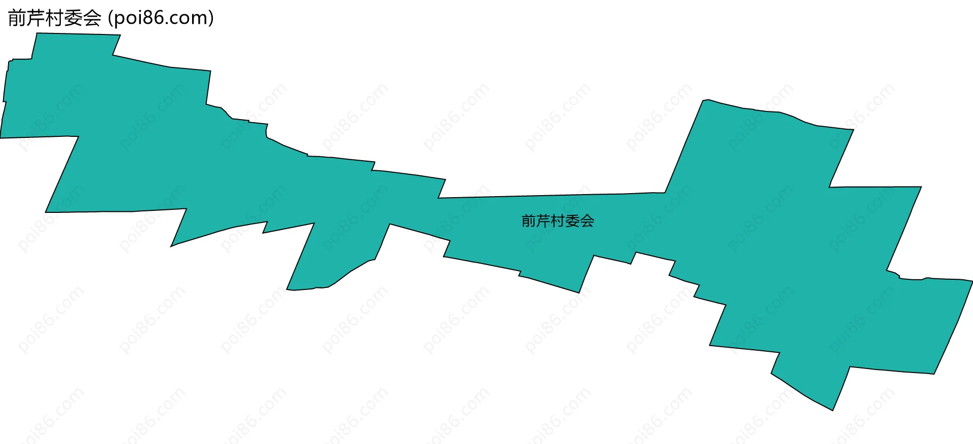 前芹村委会边界地图
