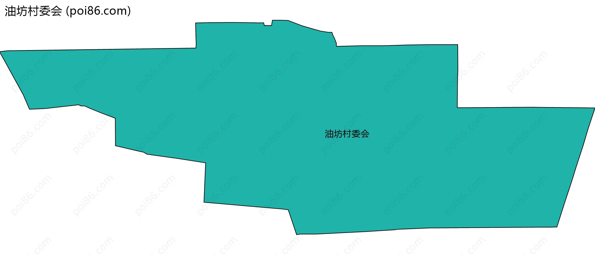 油坊村委会边界地图