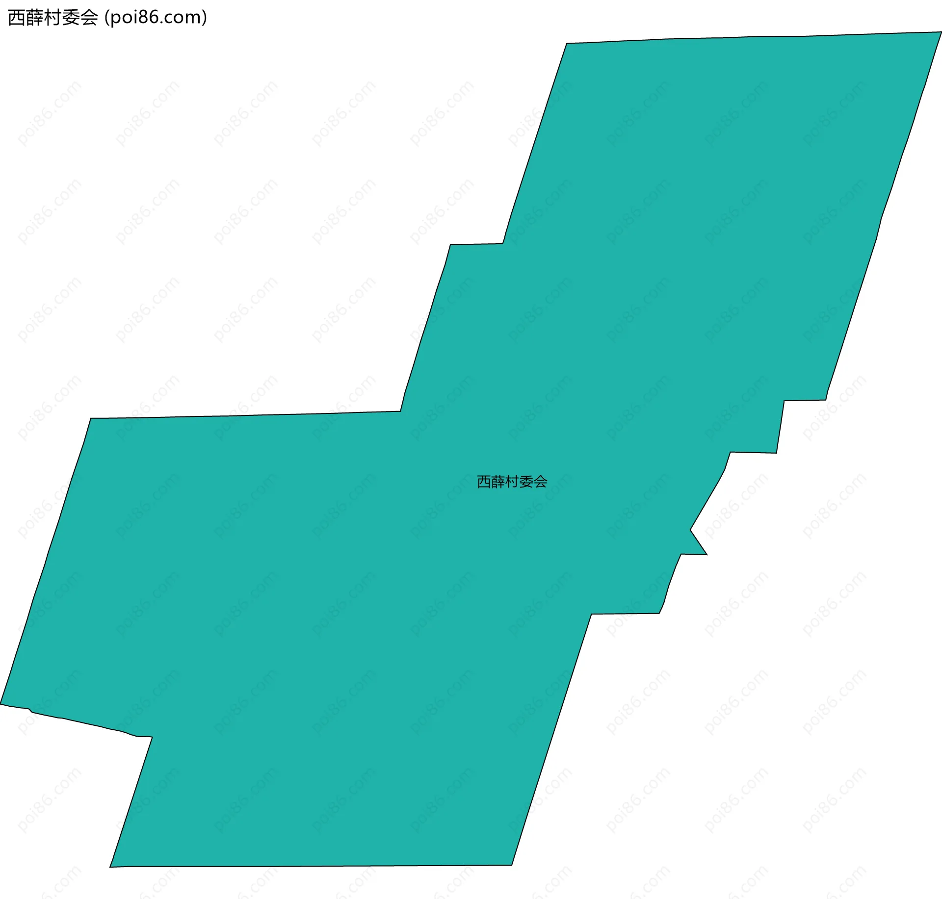 西薛村委会边界地图