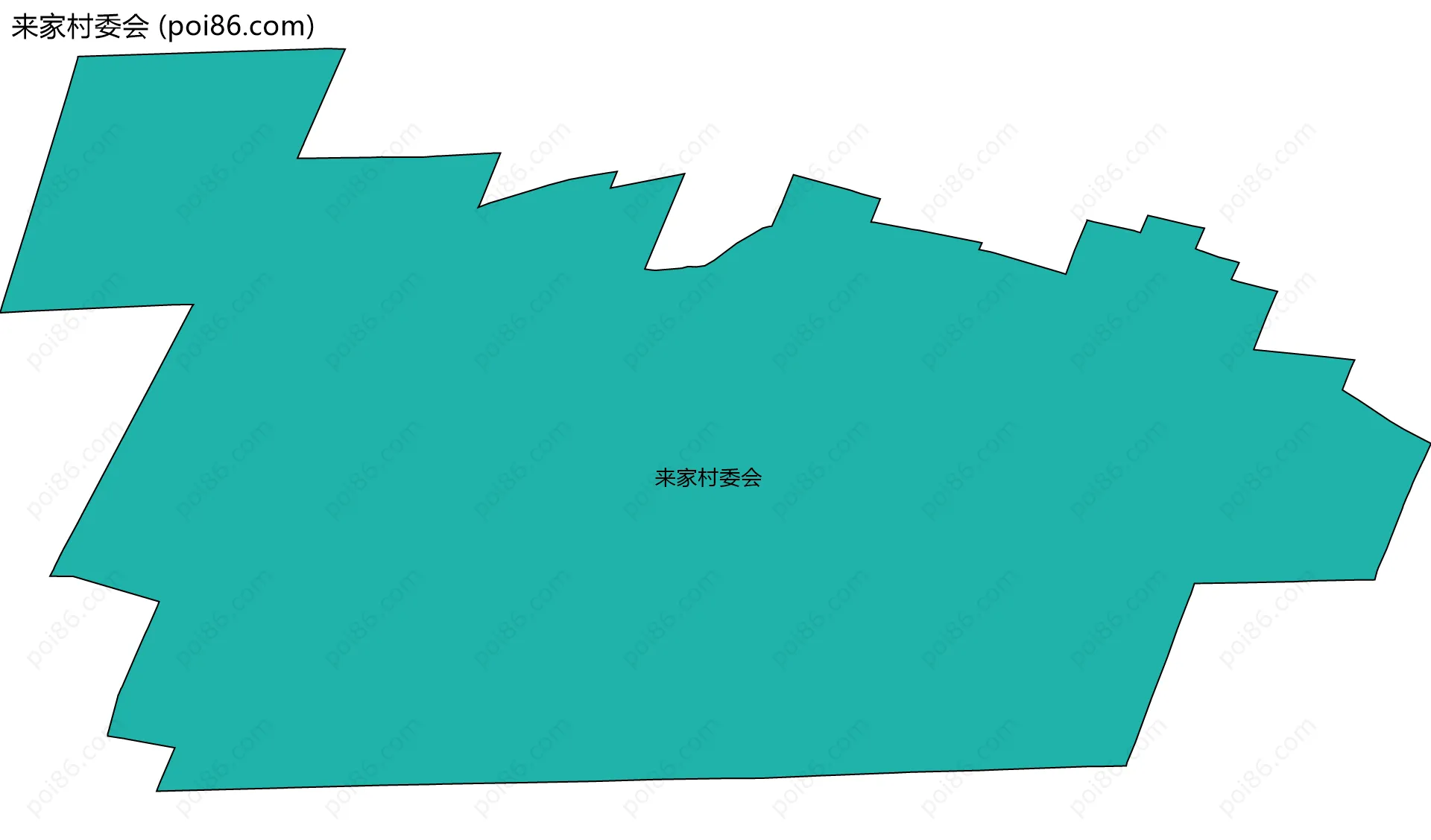 来家村委会边界地图