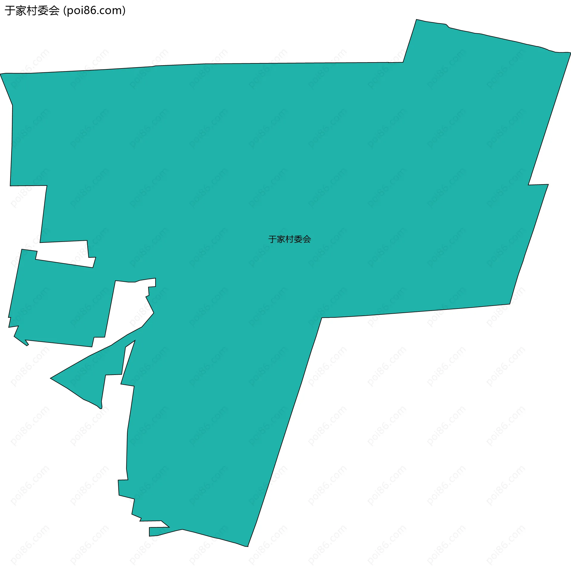 于家村委会边界地图