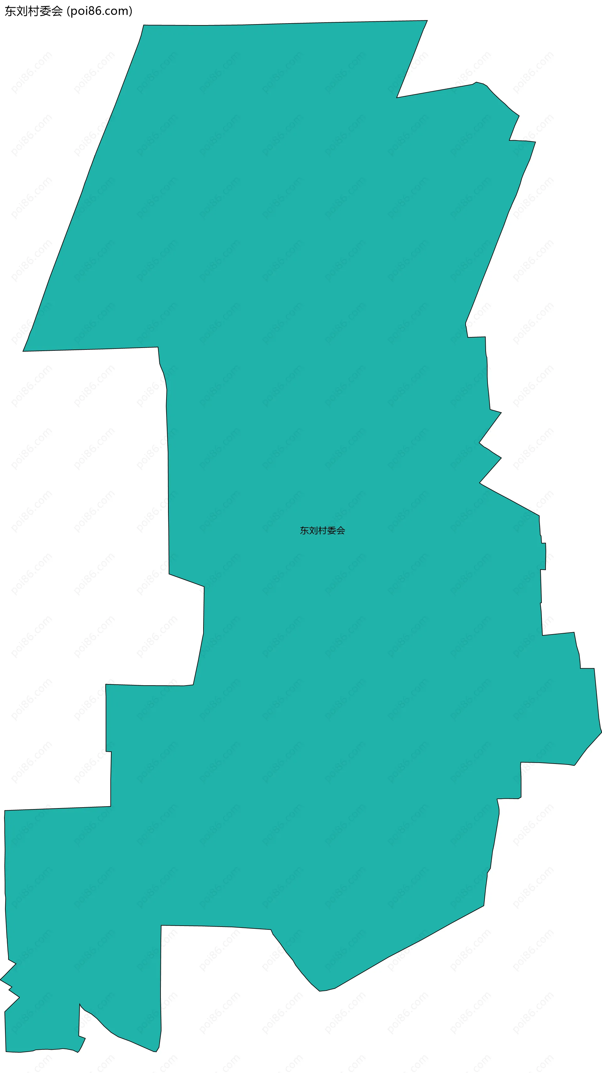 东刘村委会边界地图