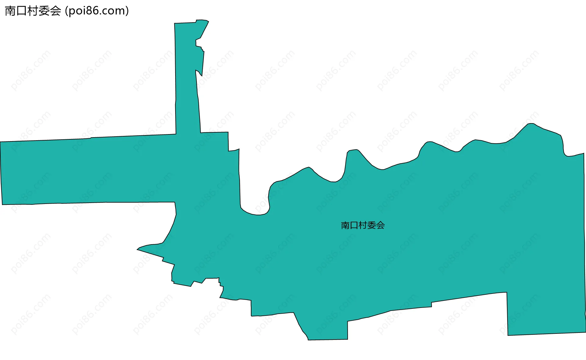 南口村委会边界地图