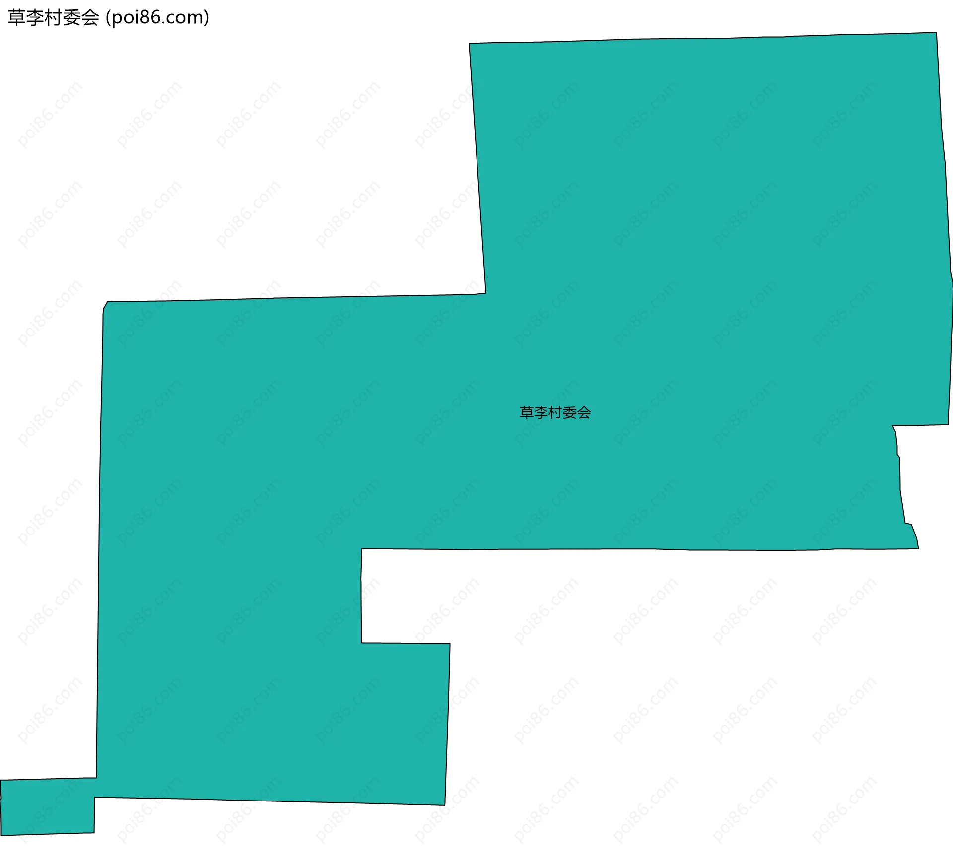 草李村委会边界地图