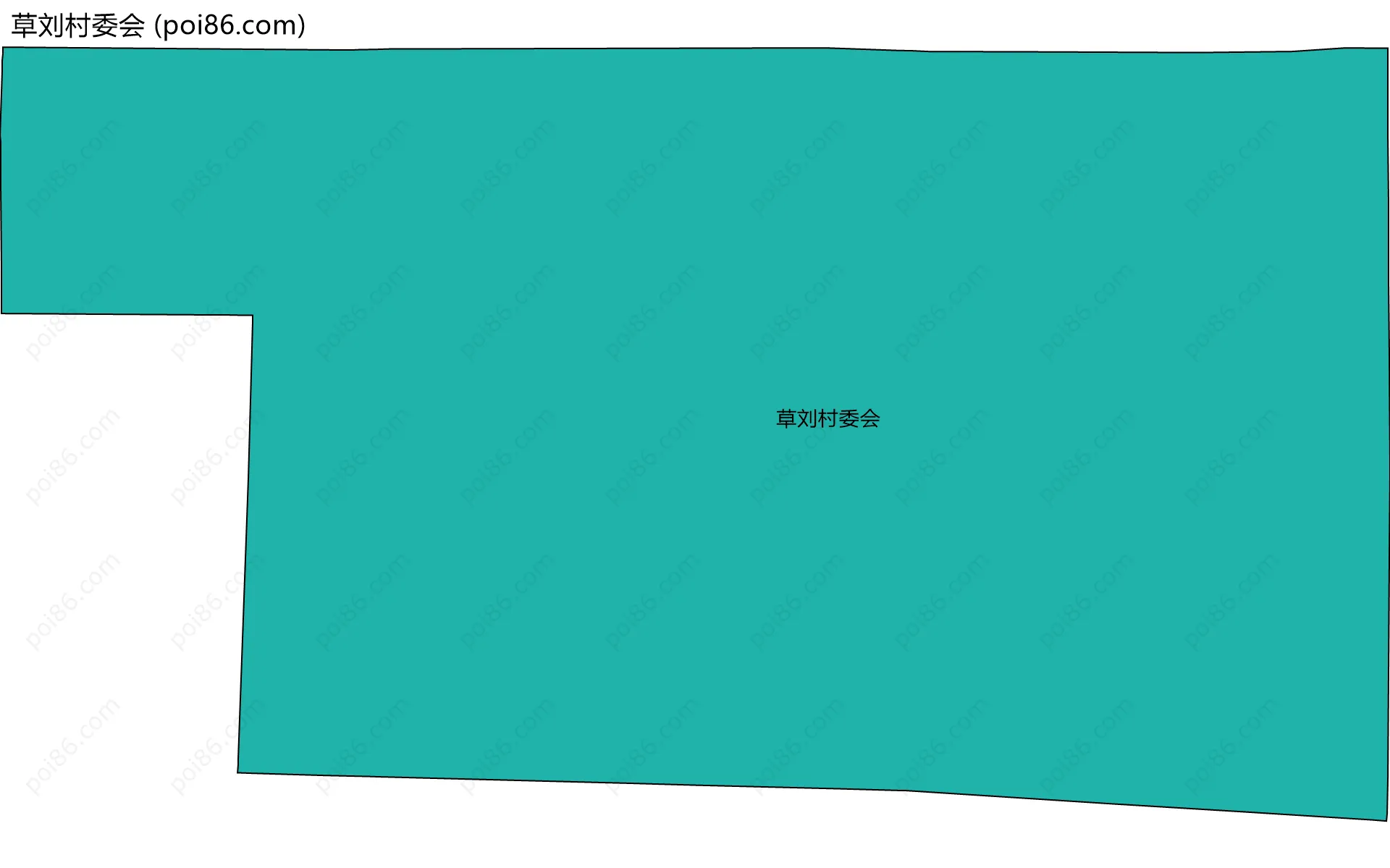 草刘村委会边界地图