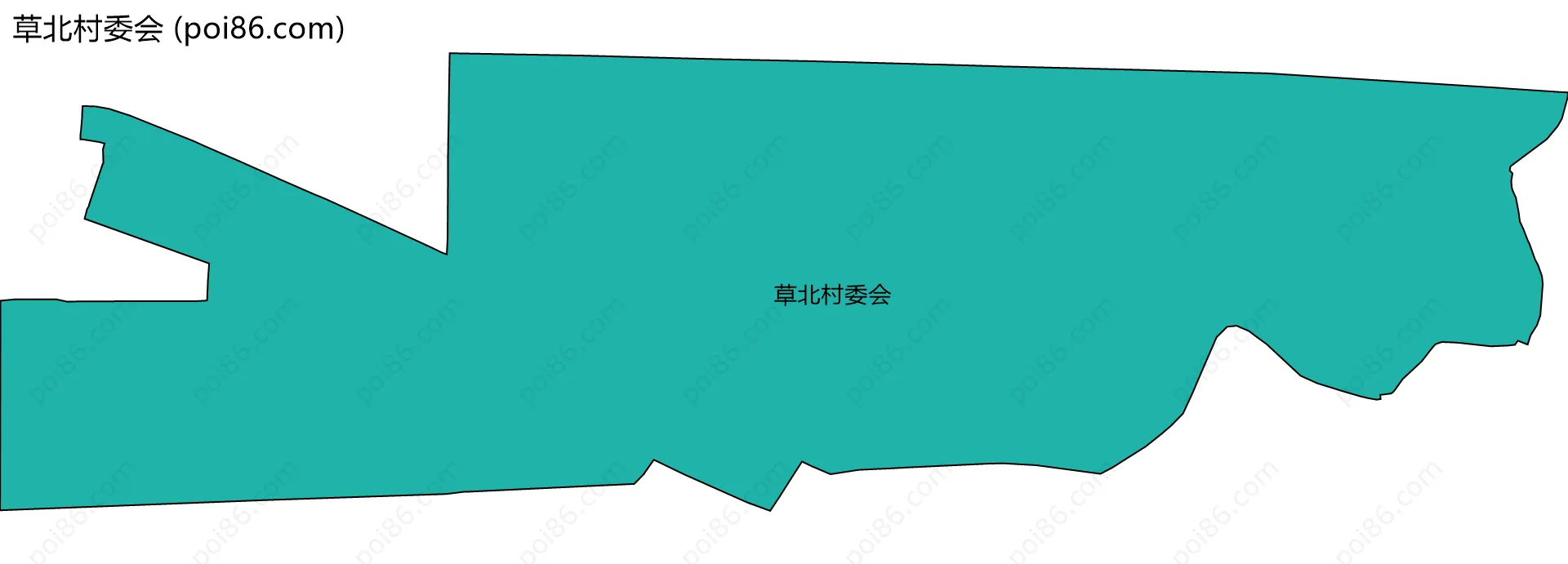 草北村委会边界地图