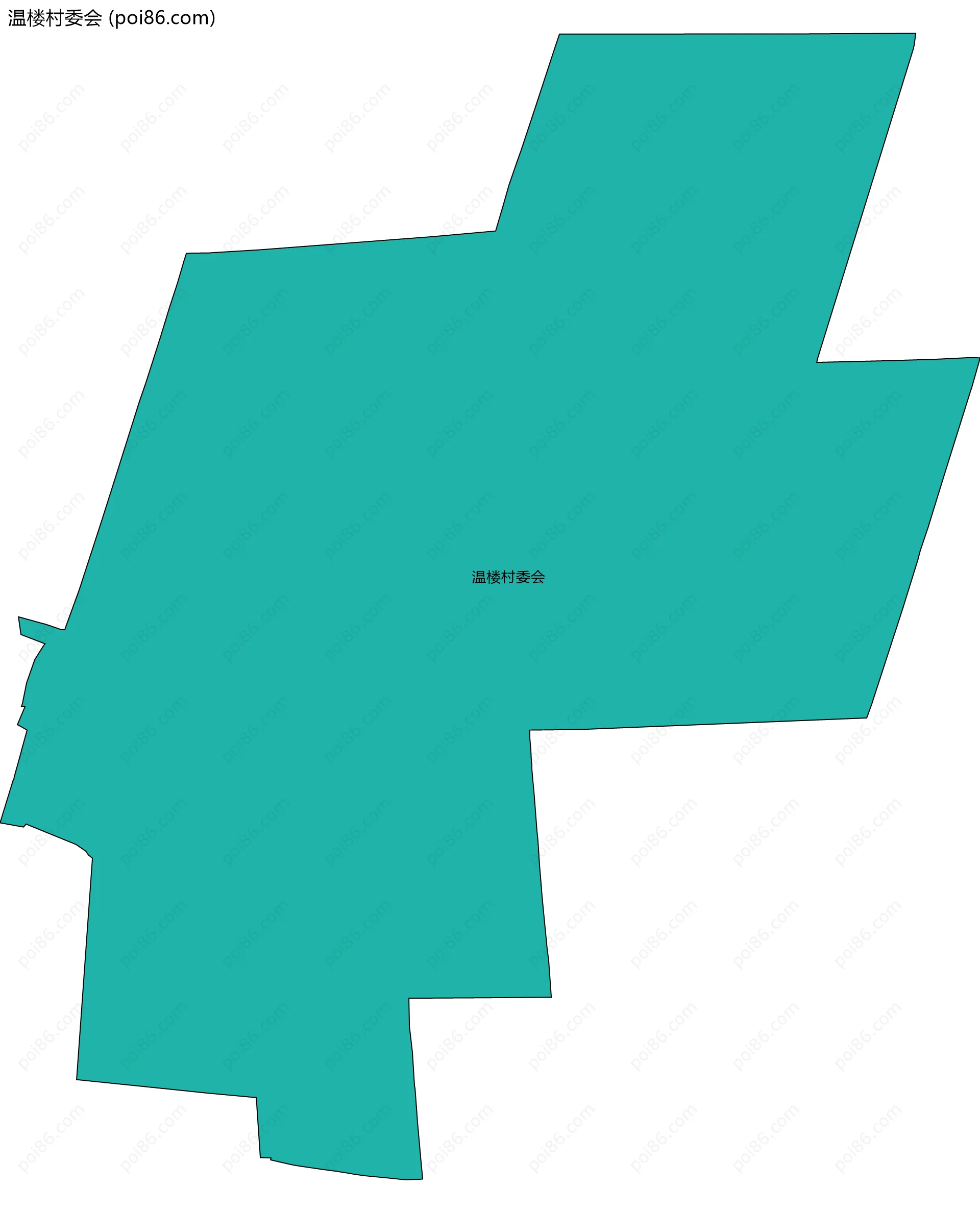 温楼村委会边界地图