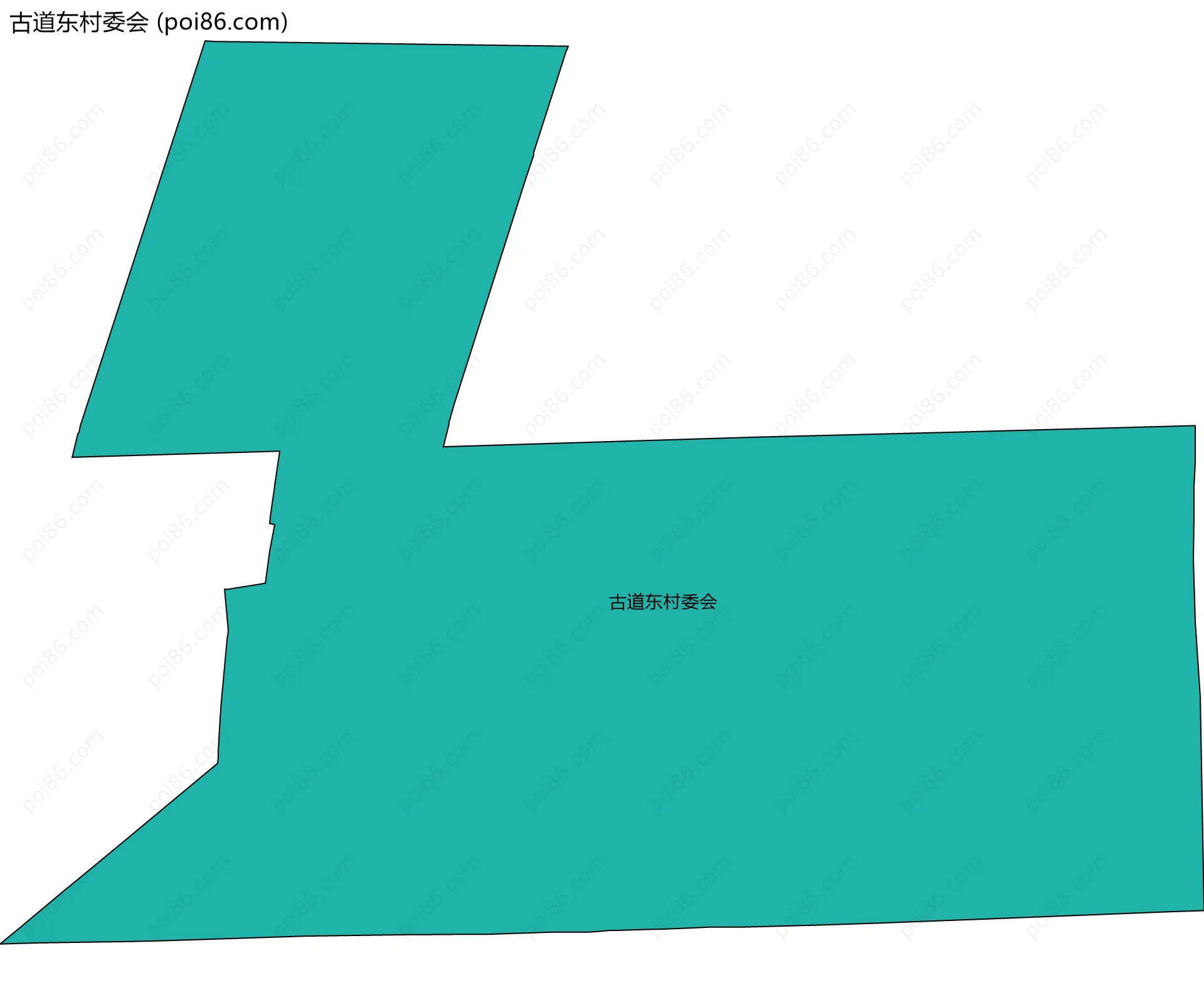 古道东村委会边界地图