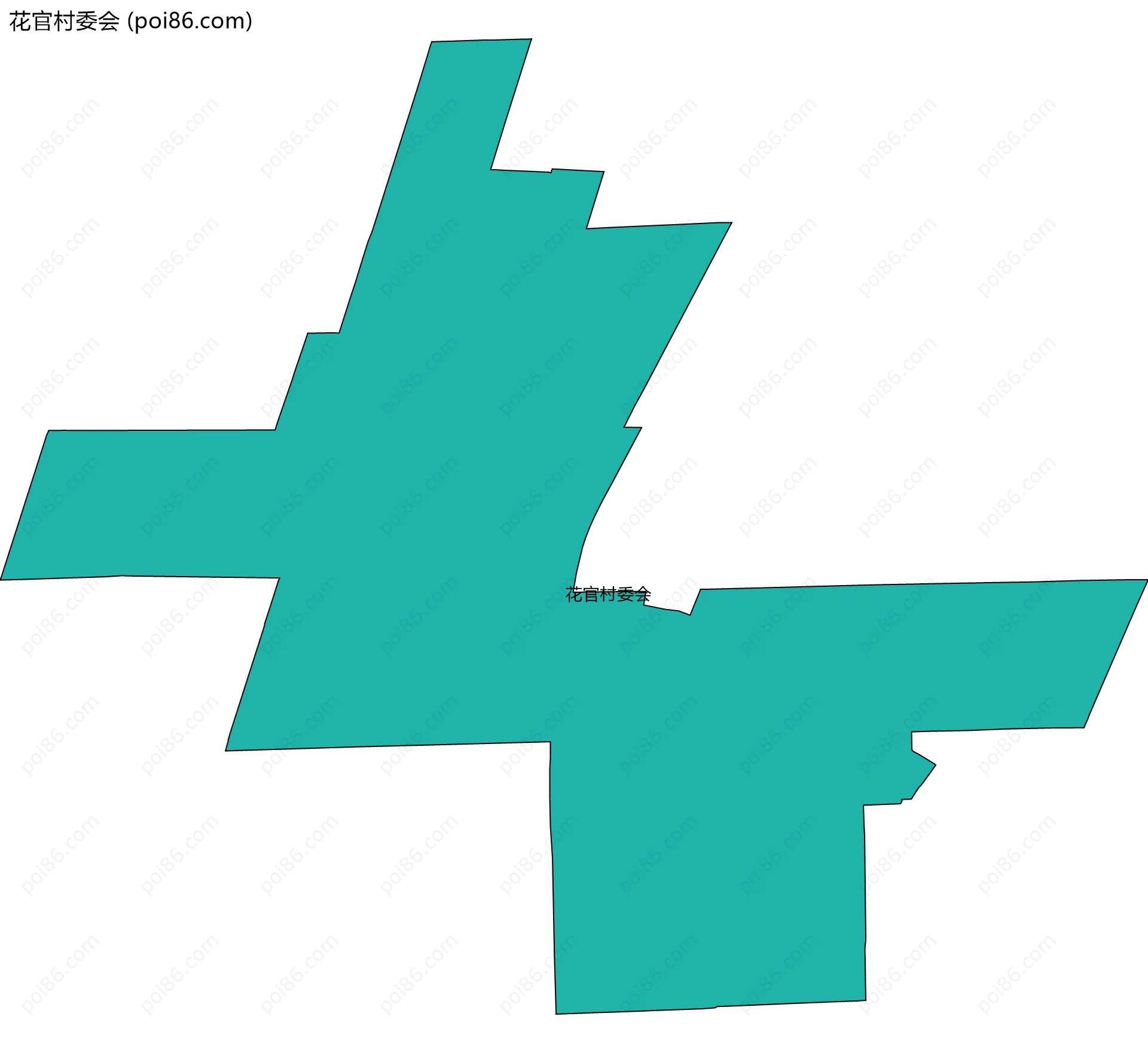 花官村委会边界地图