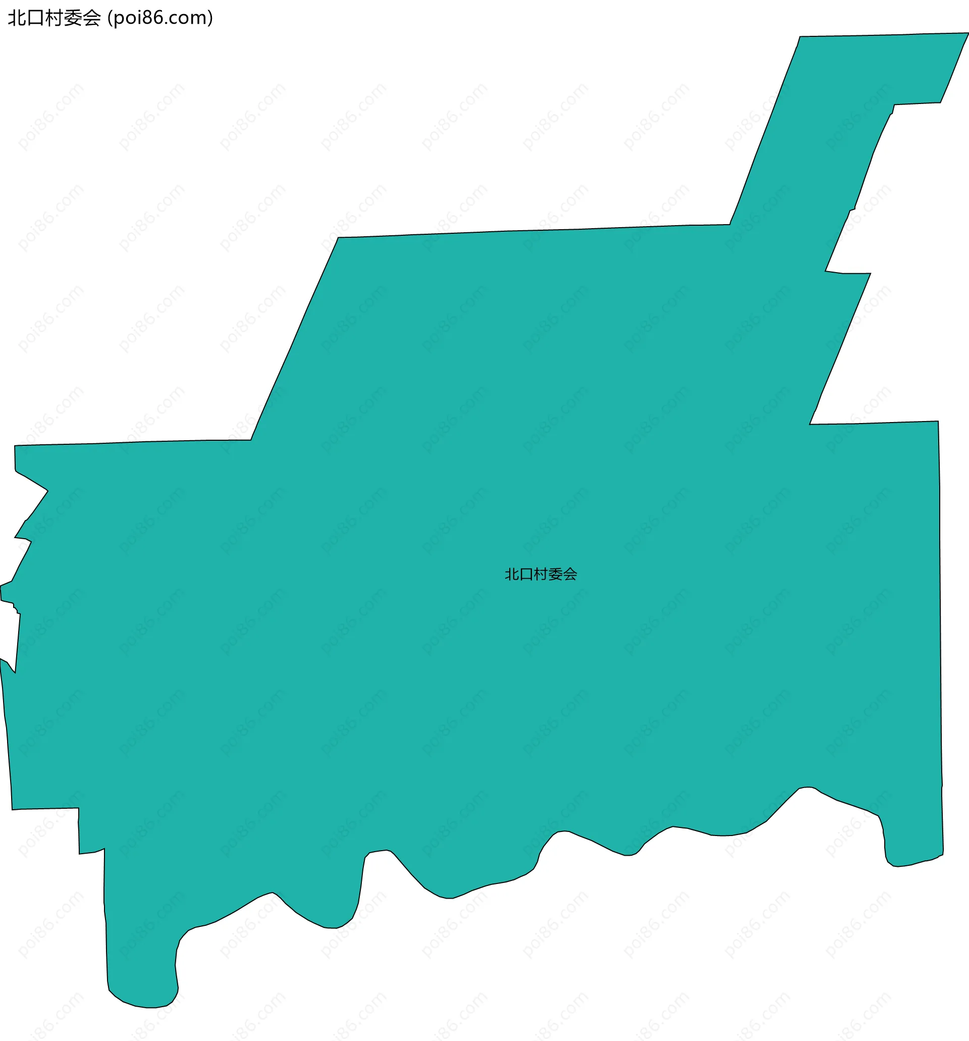 北口村委会边界地图