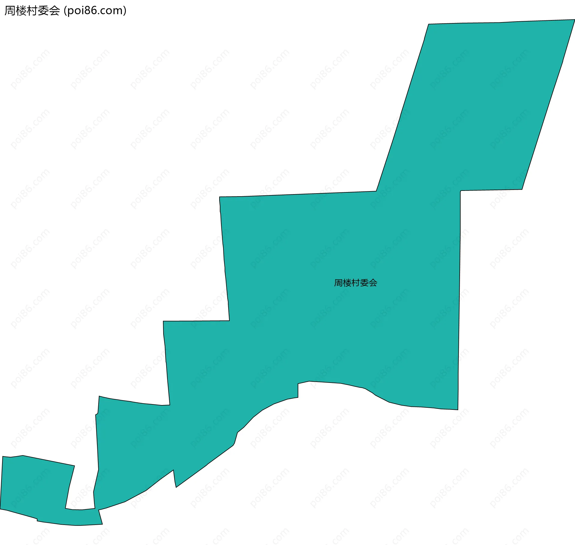 周楼村委会边界地图