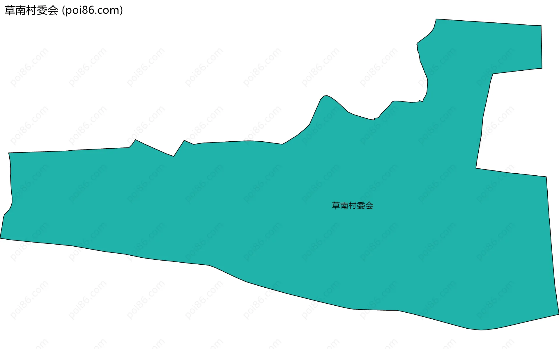 草南村委会边界地图