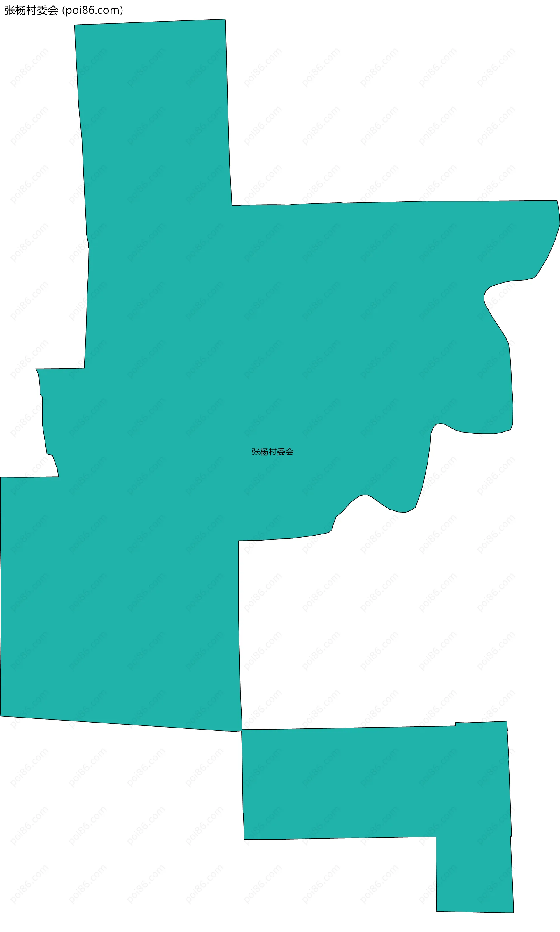 张杨村委会边界地图