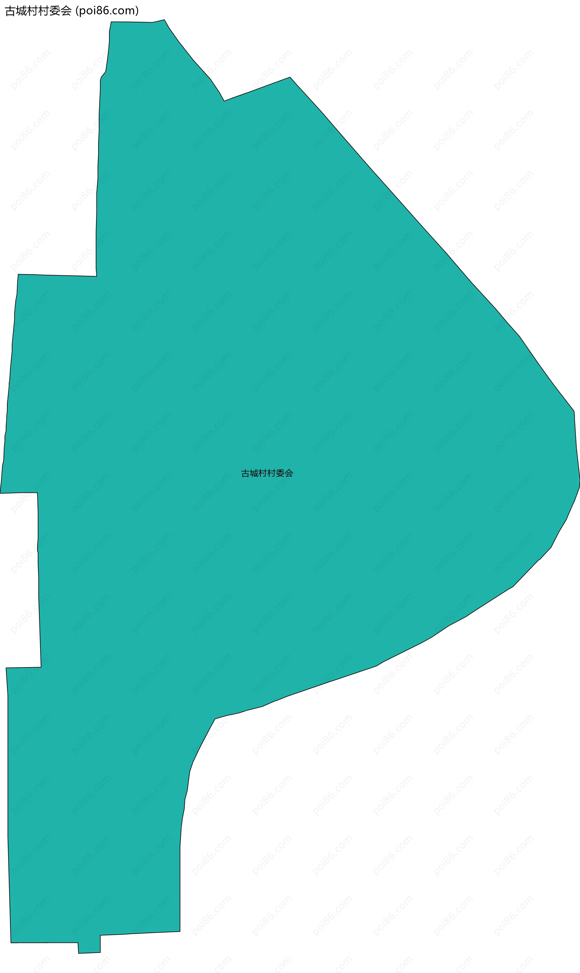 古城村村委会边界地图
