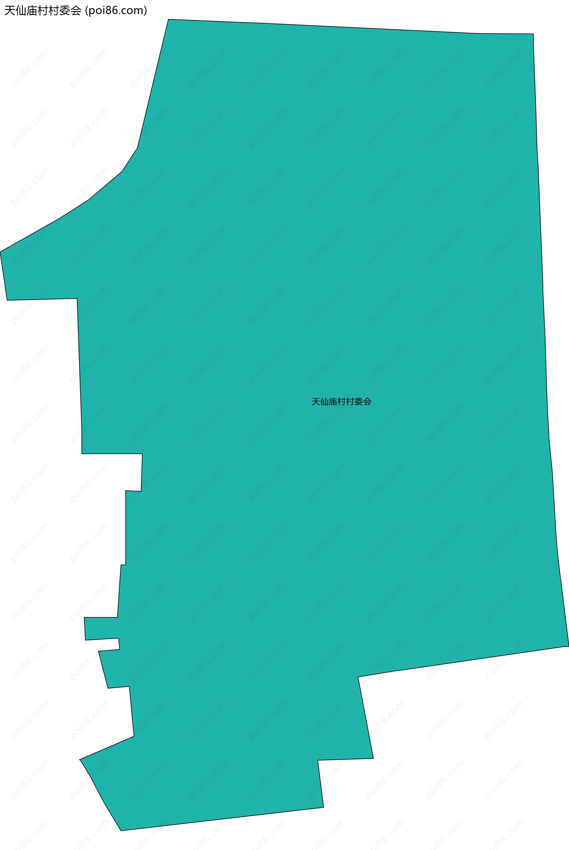 天仙庙村村委会边界地图