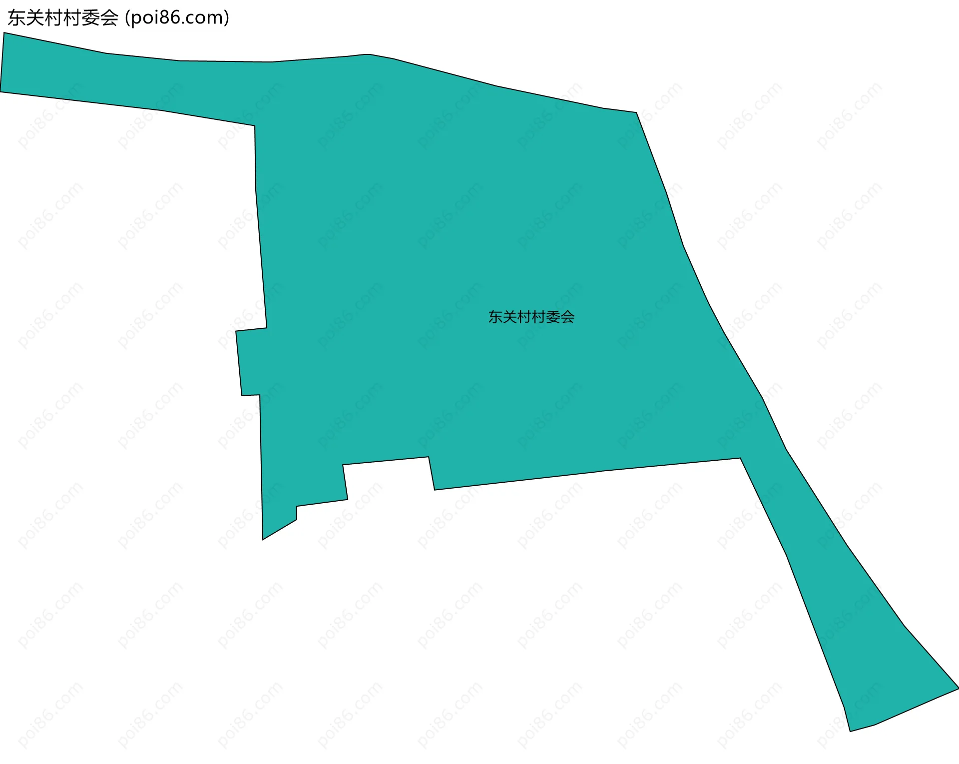 东关村村委会边界地图