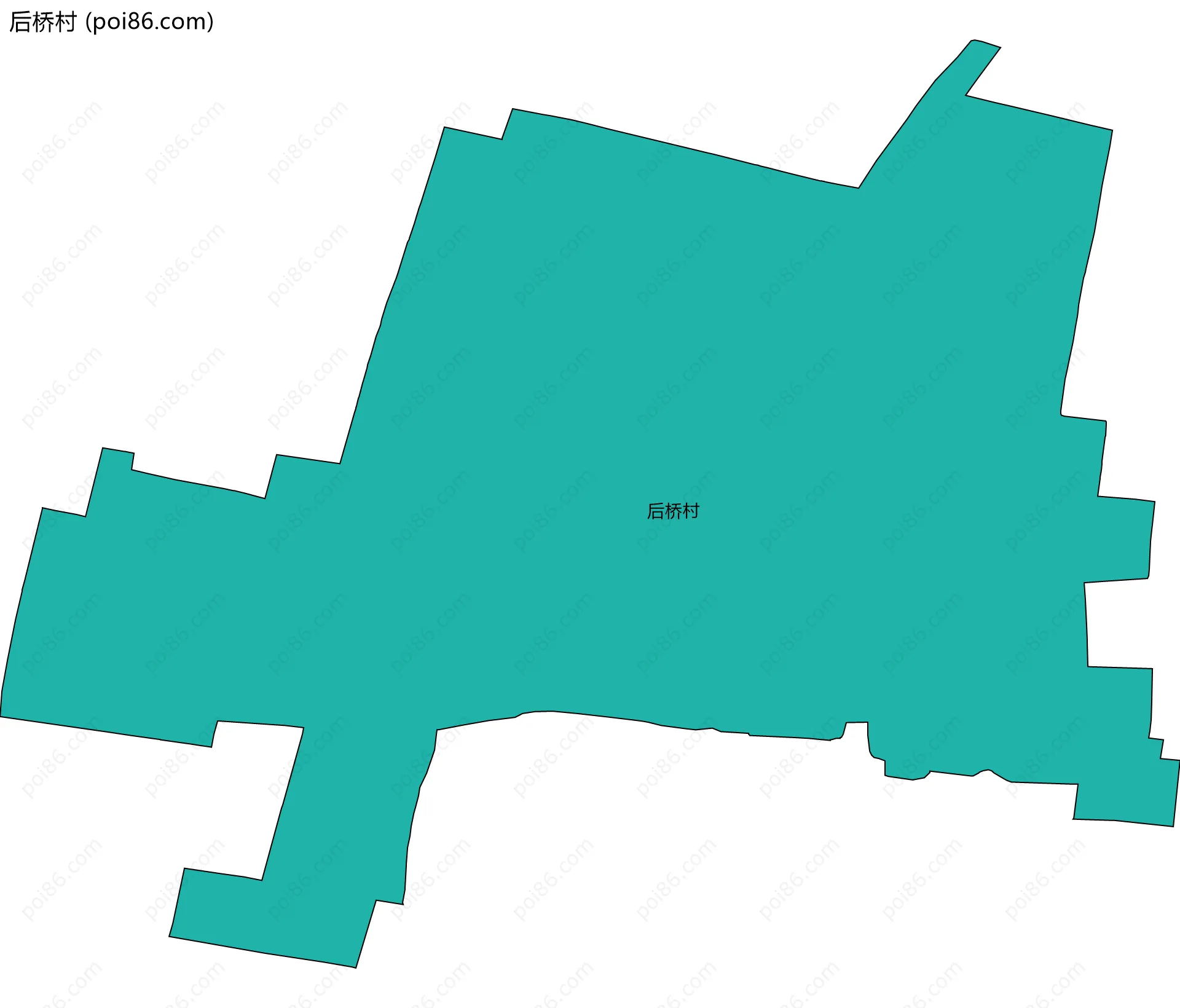 后桥村边界地图