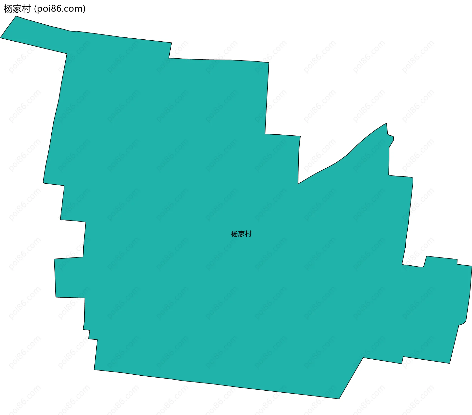 杨家村边界地图