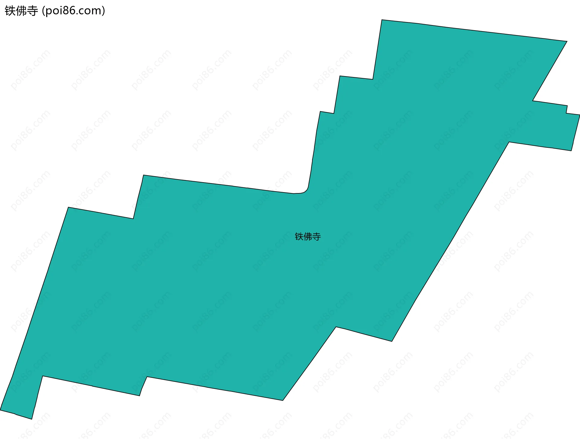 铁佛寺边界地图