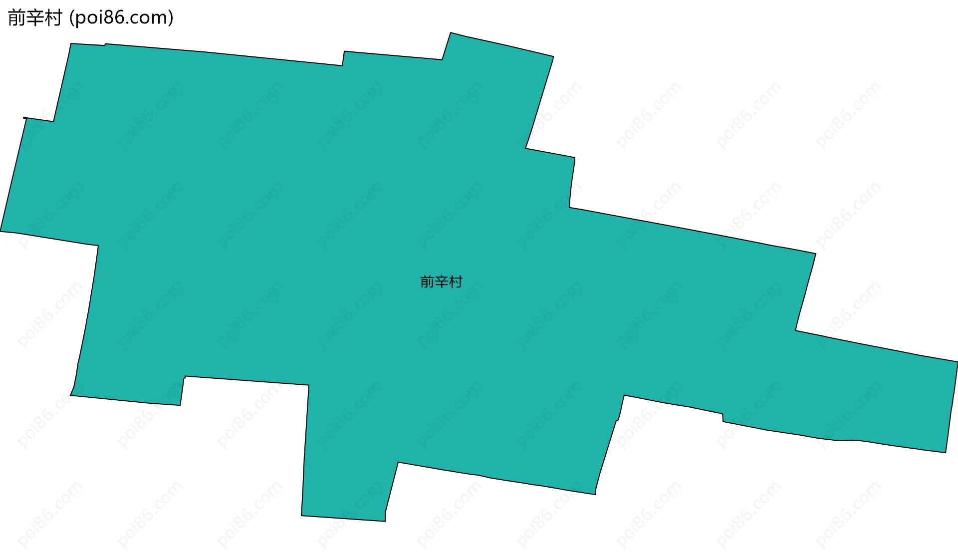 前辛村边界地图