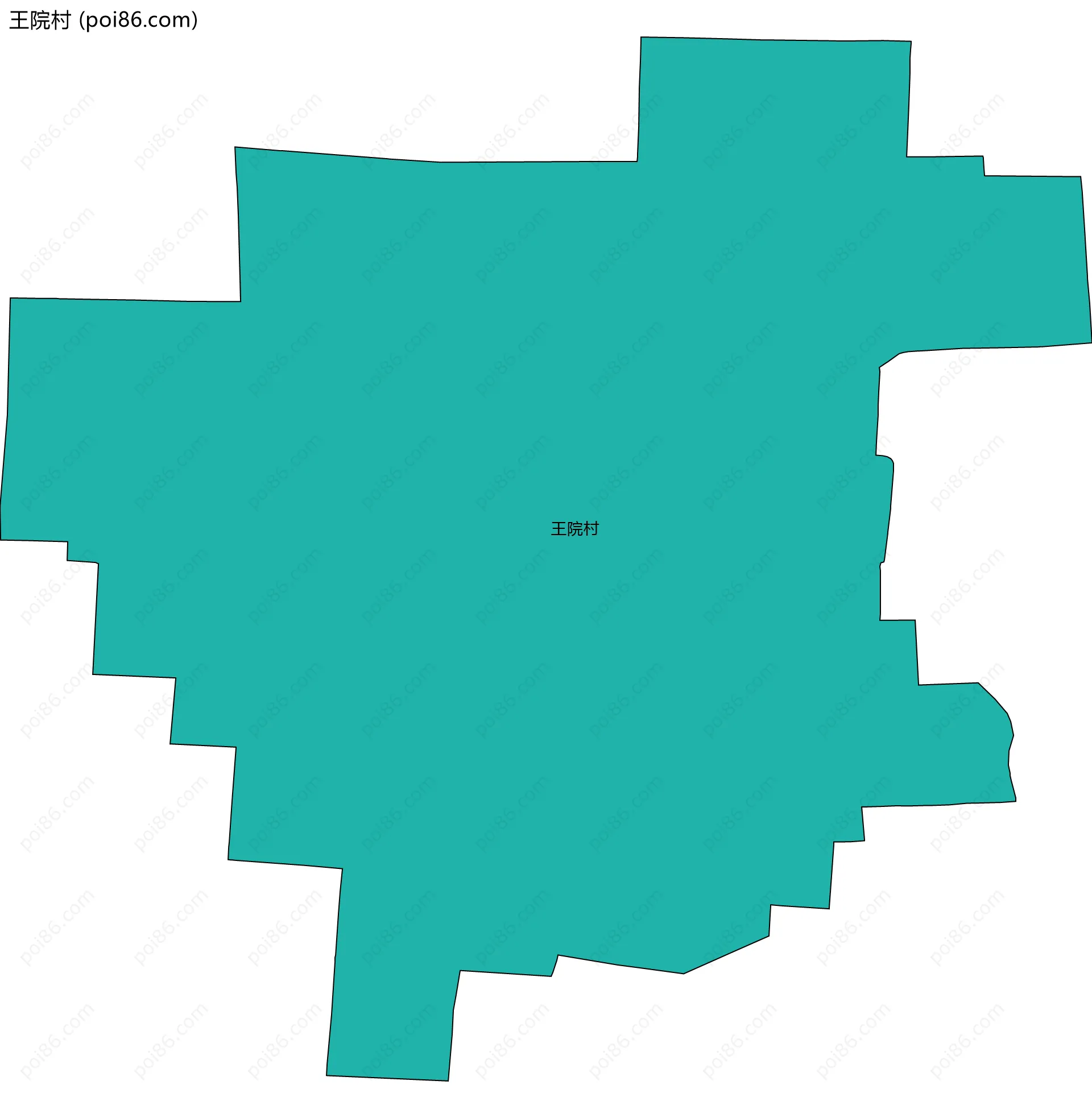 王院村边界地图