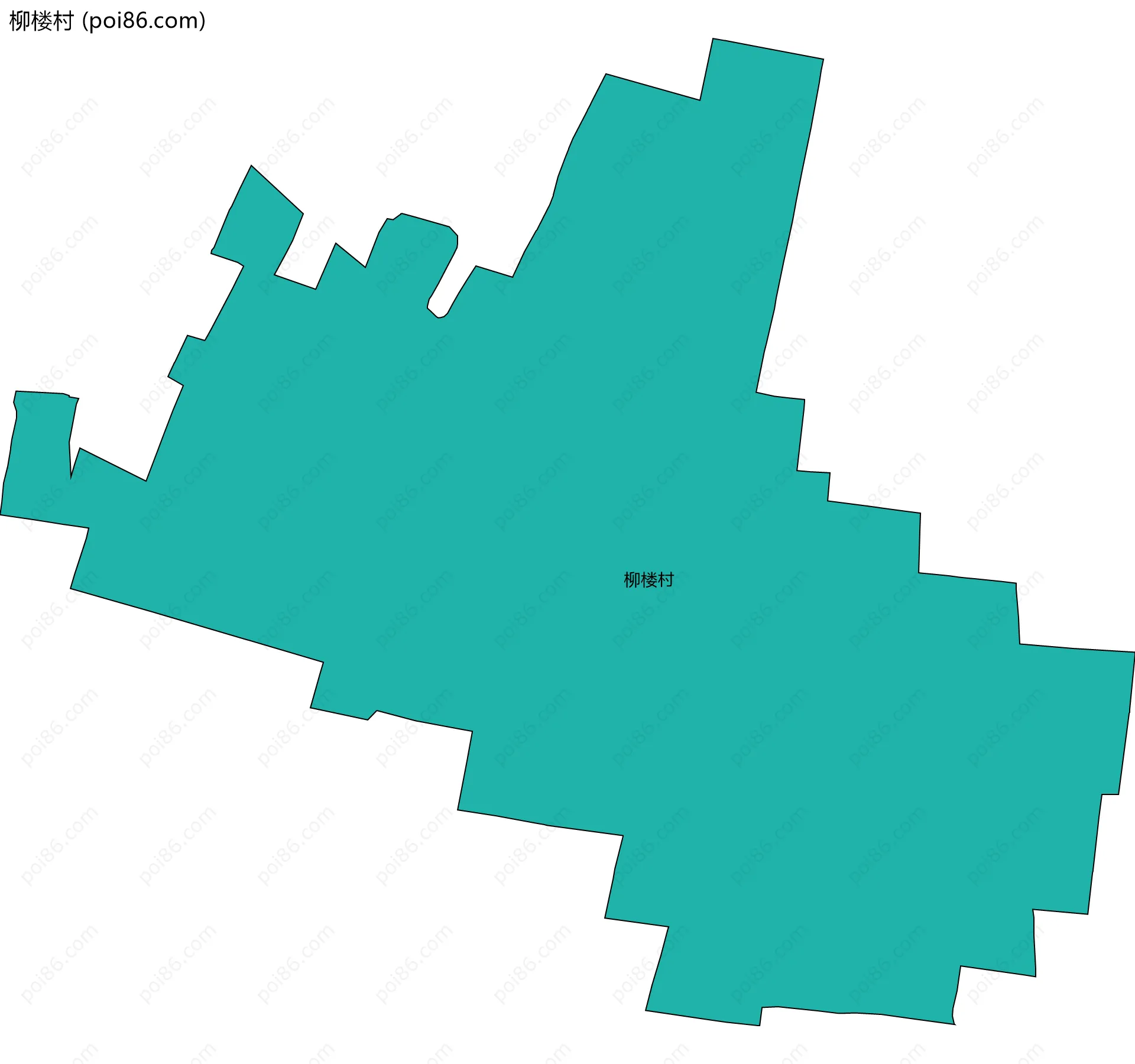 柳楼村边界地图