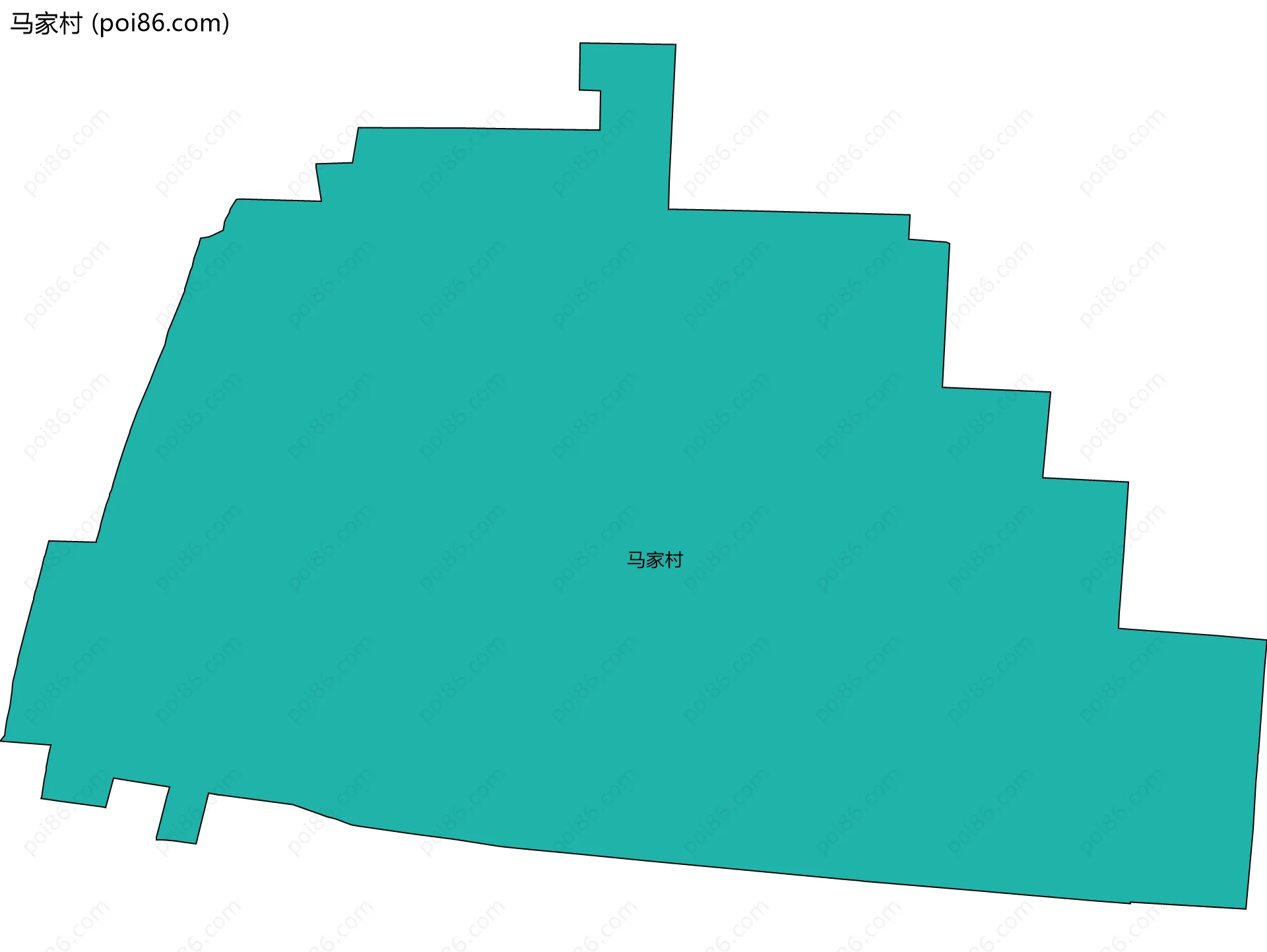 马家村边界地图