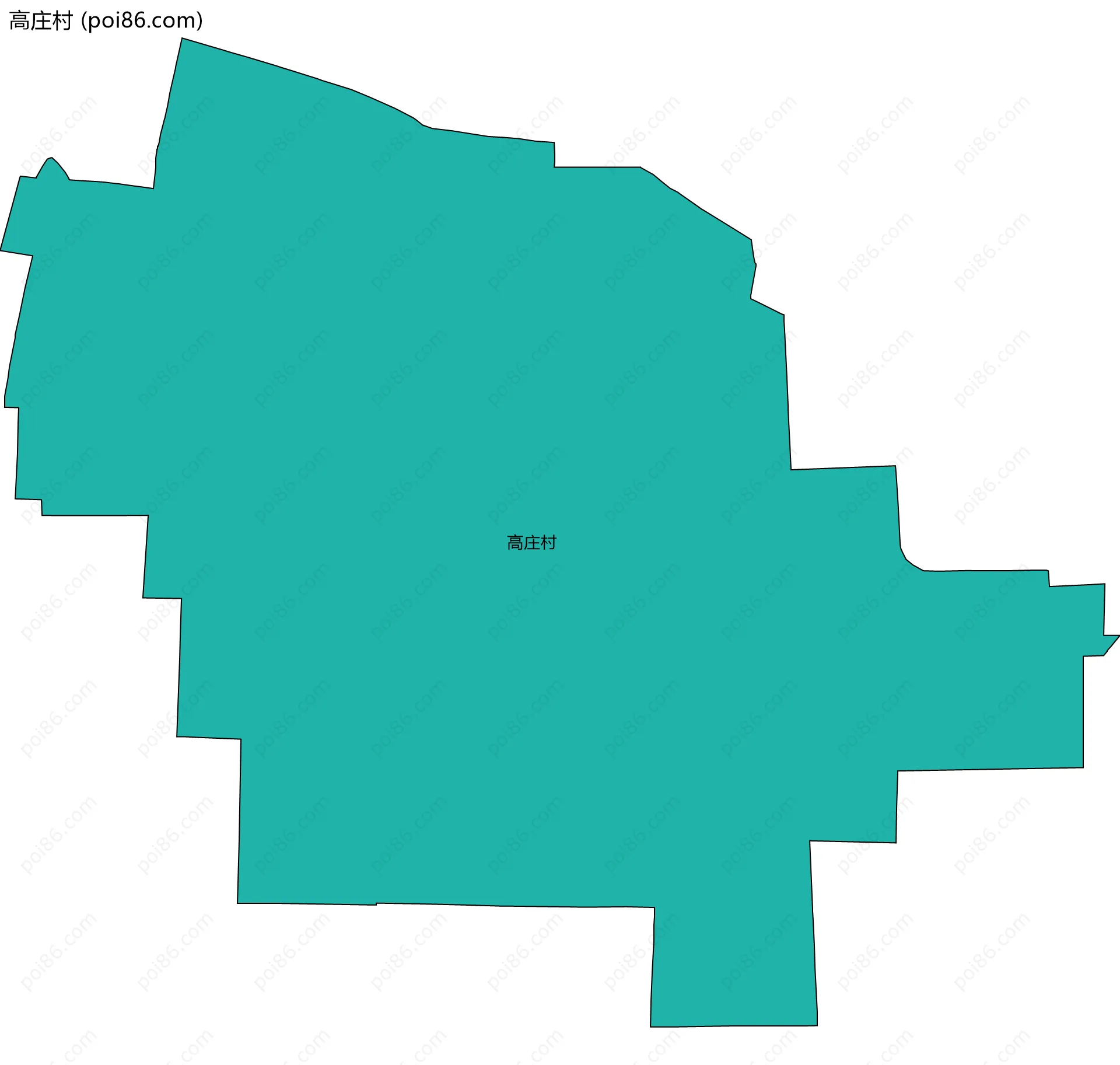 高庄村边界地图