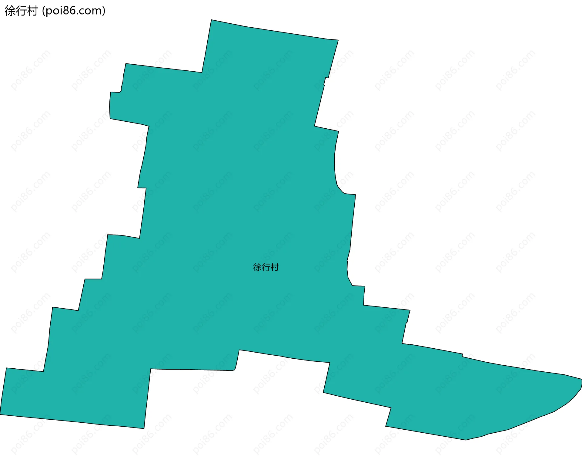 徐行村边界地图