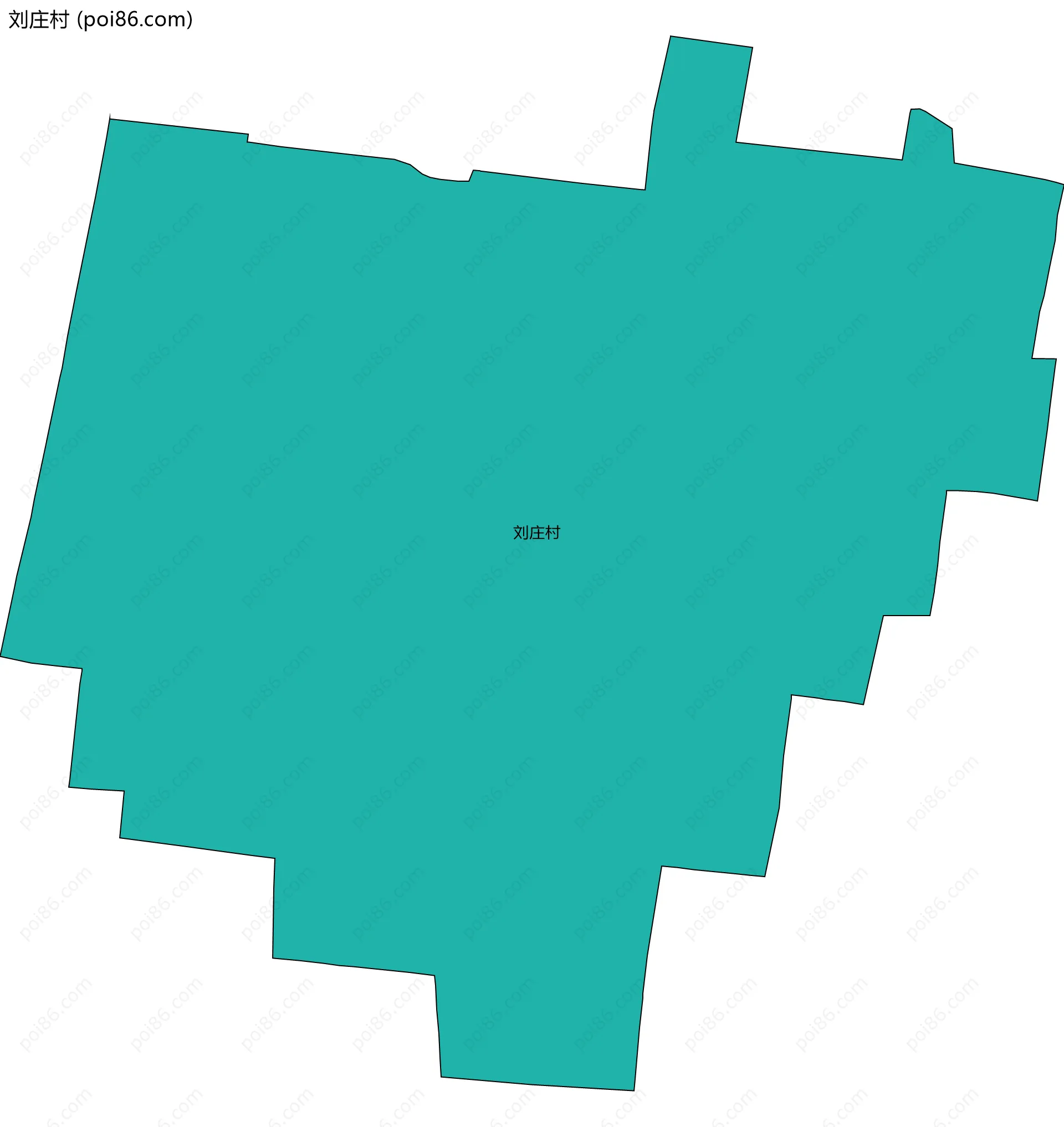 刘庄村边界地图