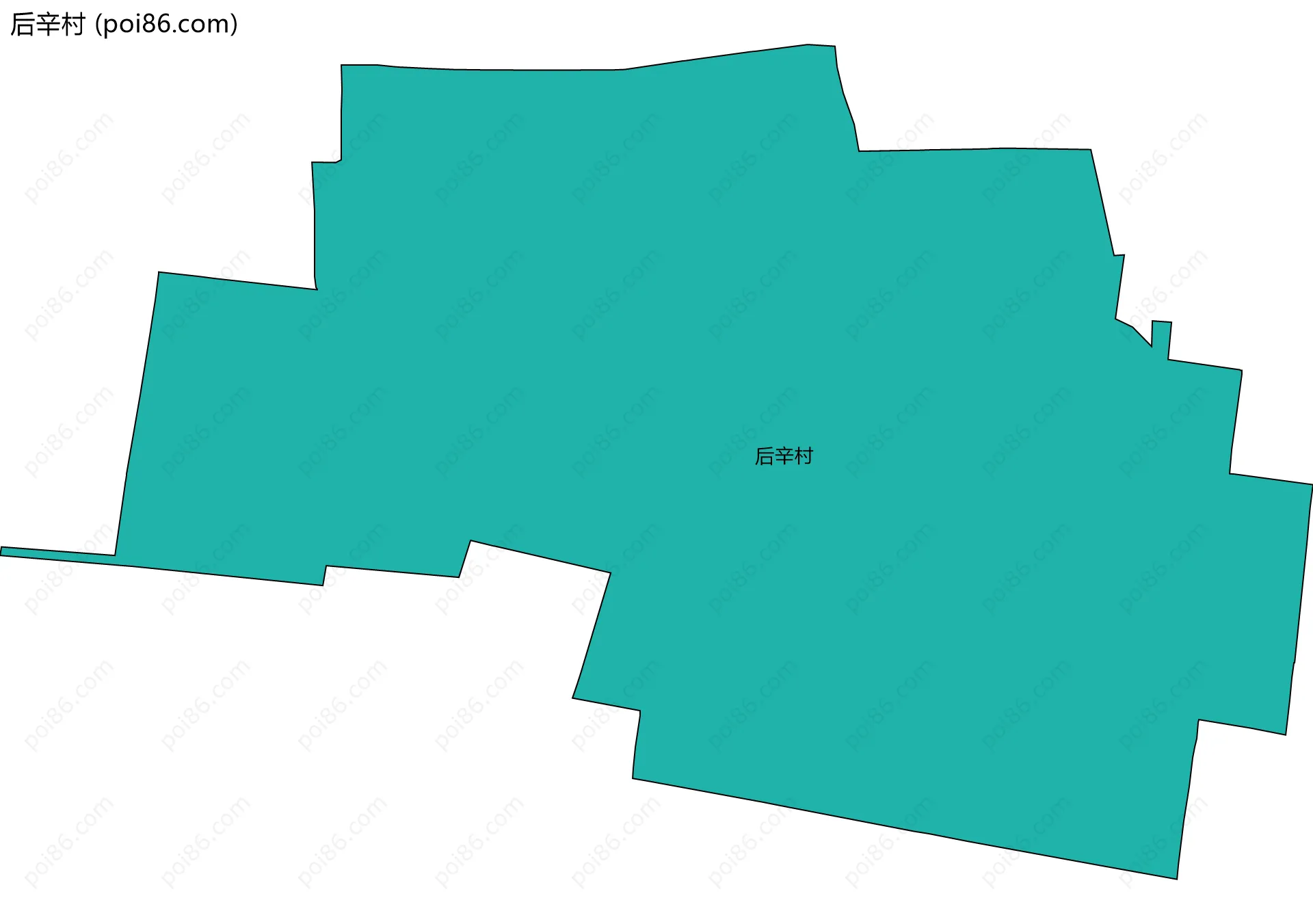 后辛村边界地图