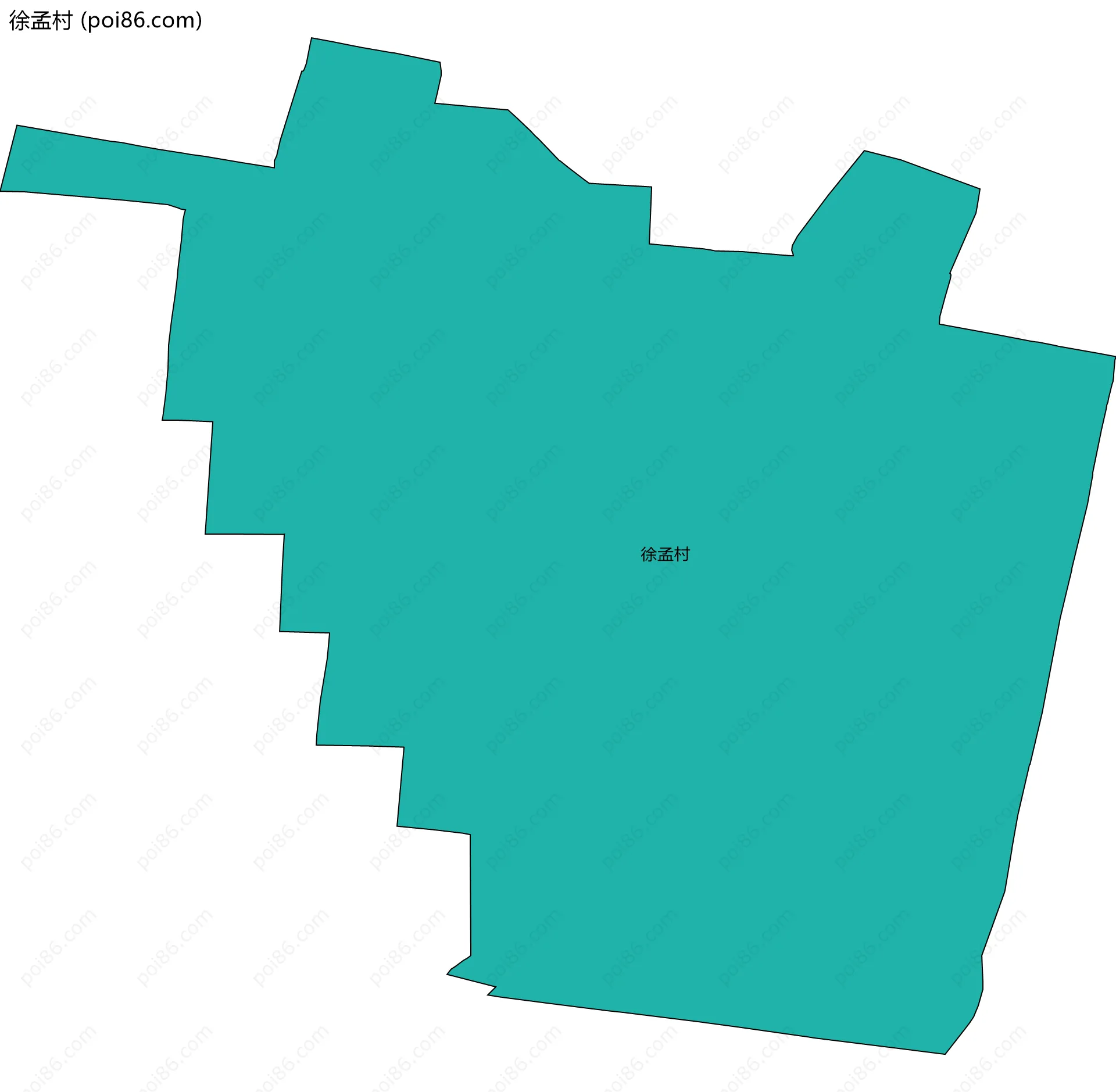 徐孟村边界地图