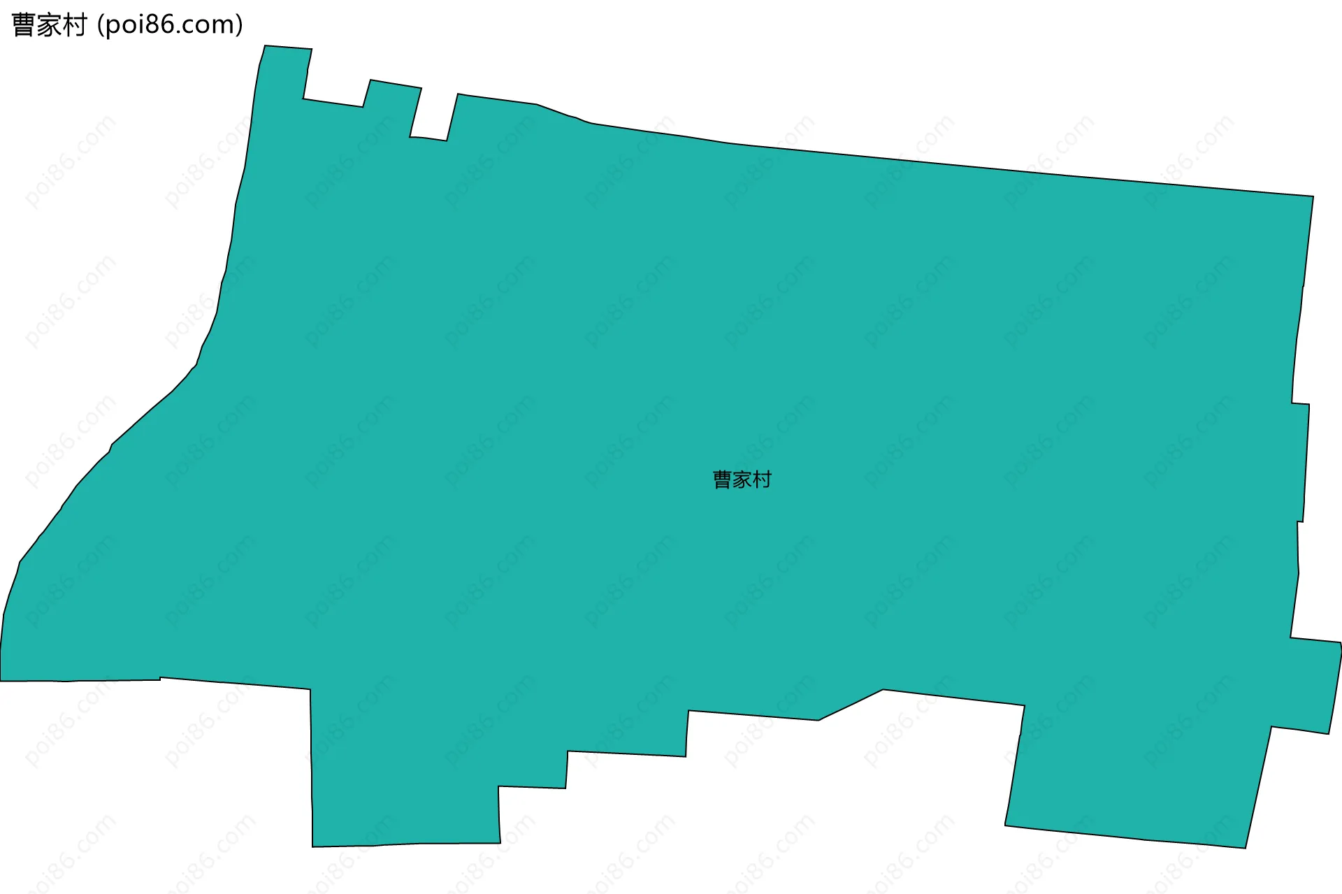 曹家村边界地图