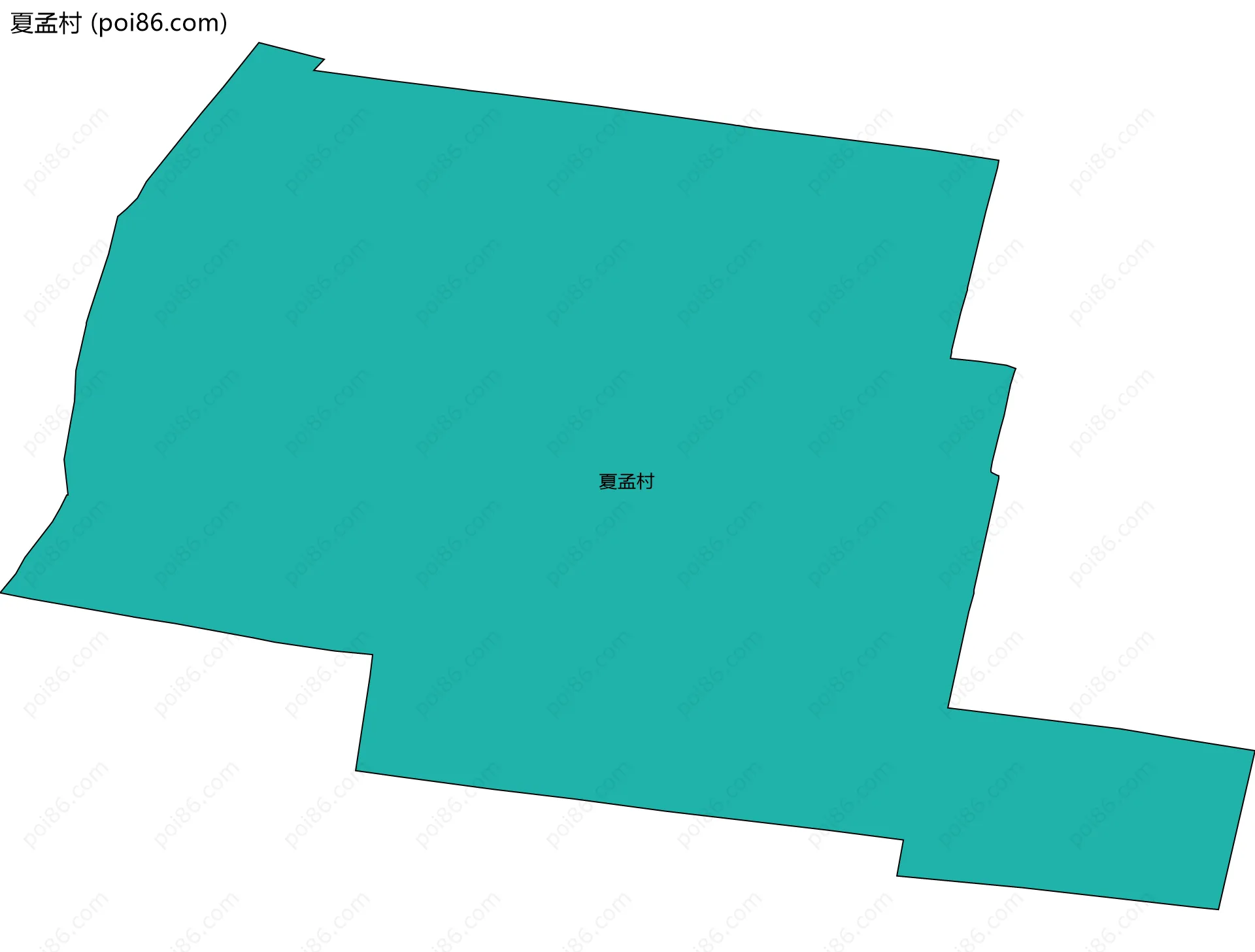 夏孟村边界地图