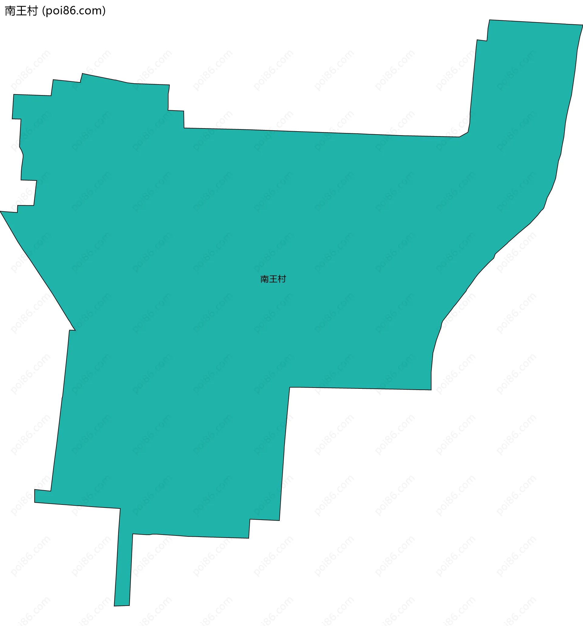 南王村边界地图