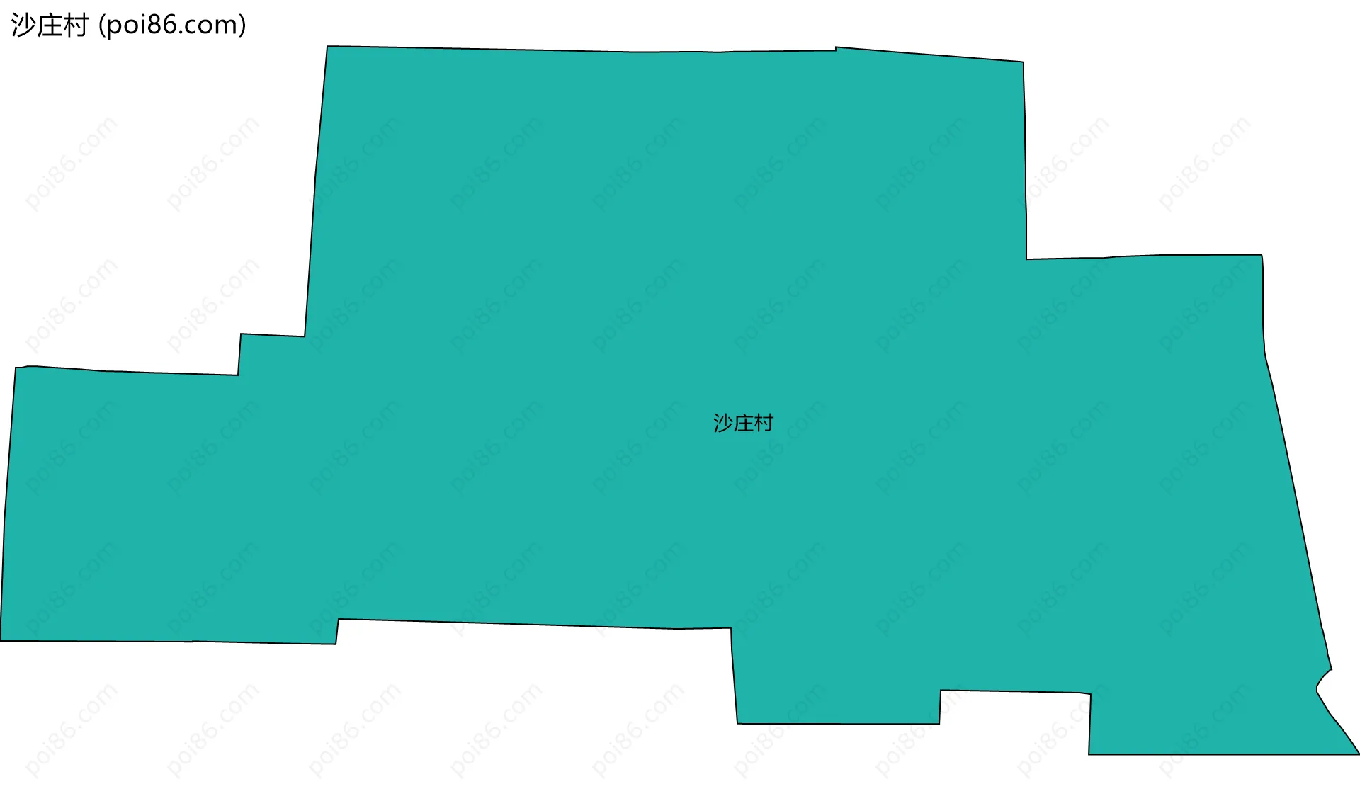 沙庄村边界地图