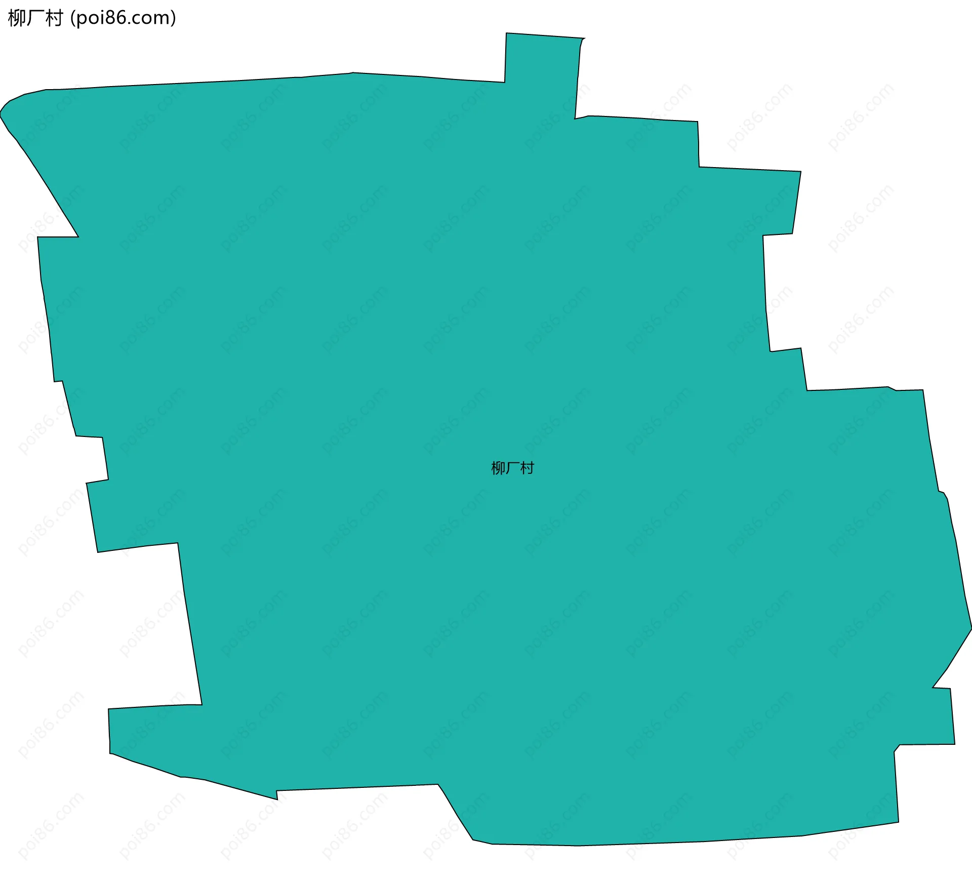 柳厂村边界地图