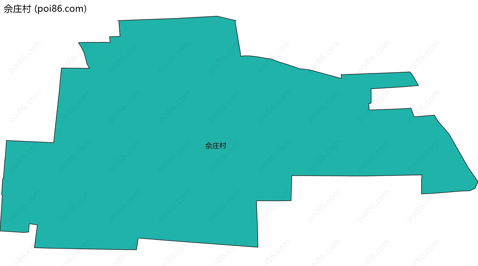 佘庄村边界地图