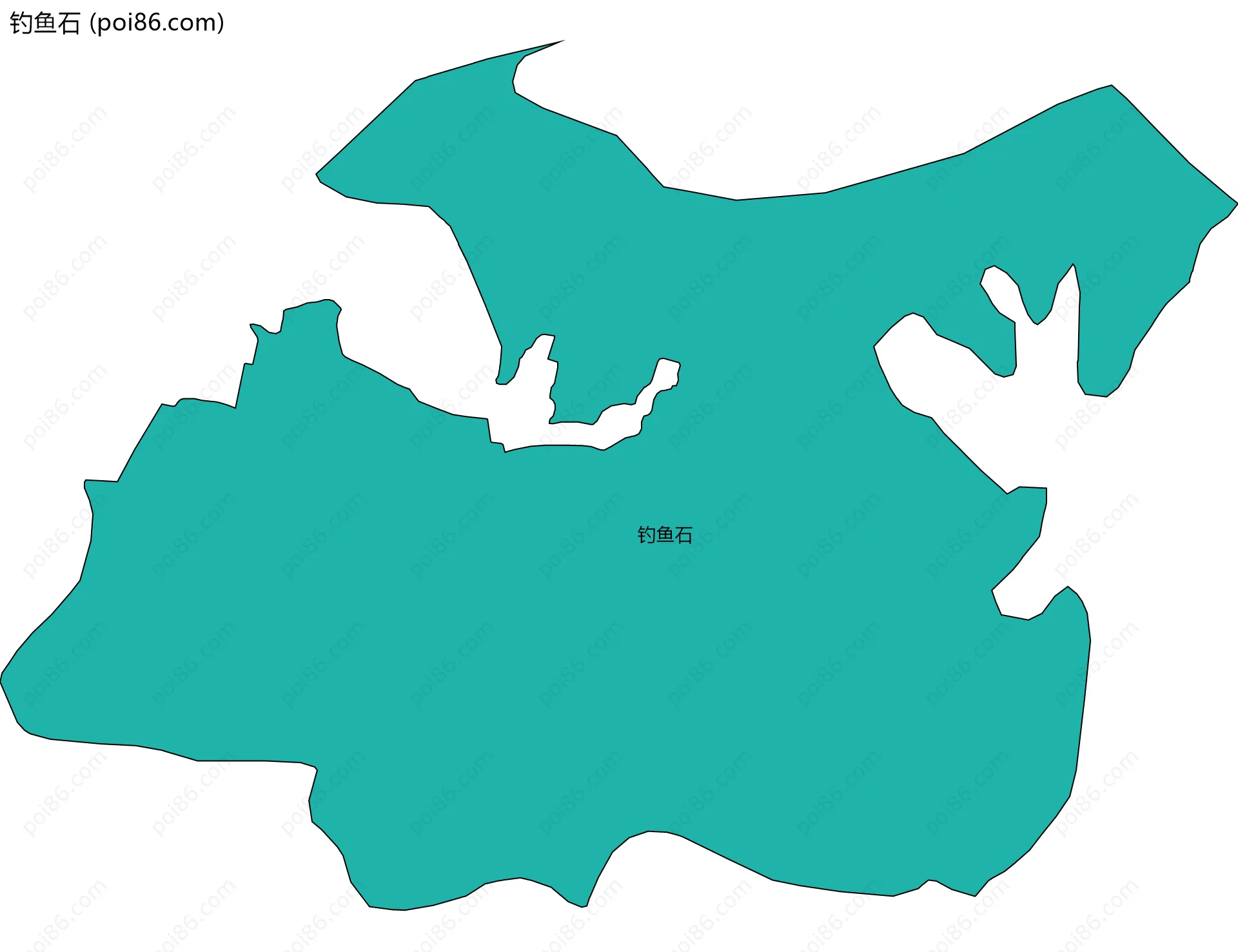 钓鱼石边界地图