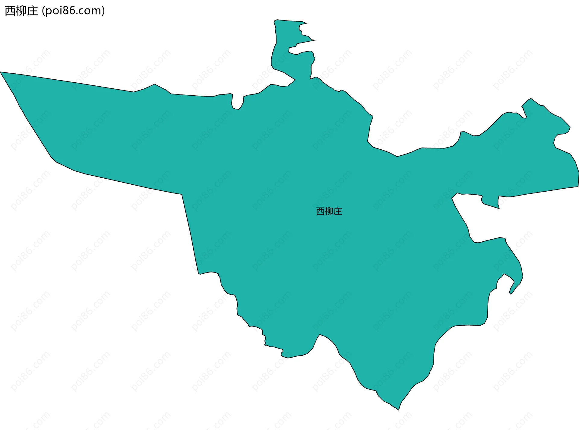 西柳庄边界地图