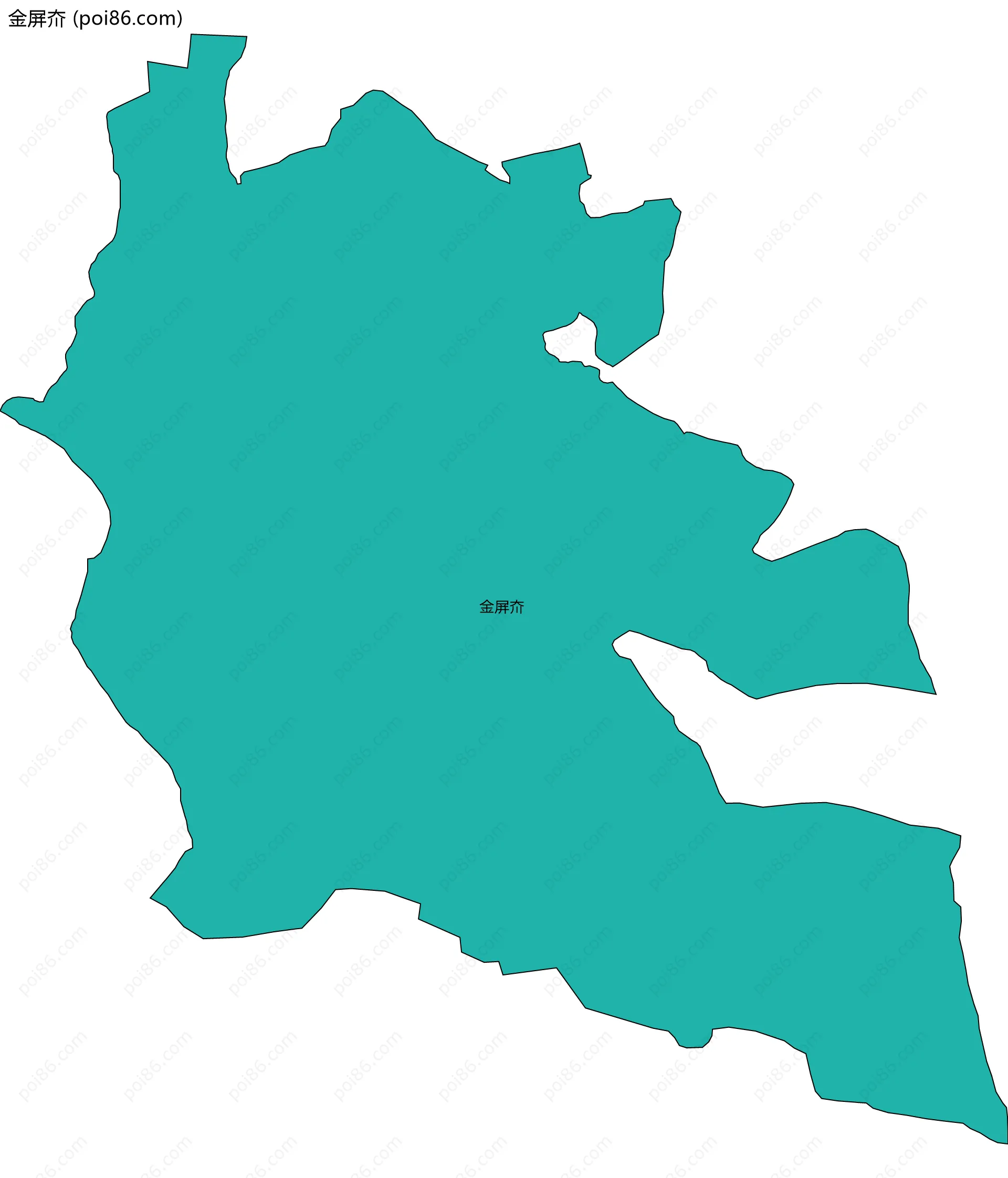 金屏夼边界地图