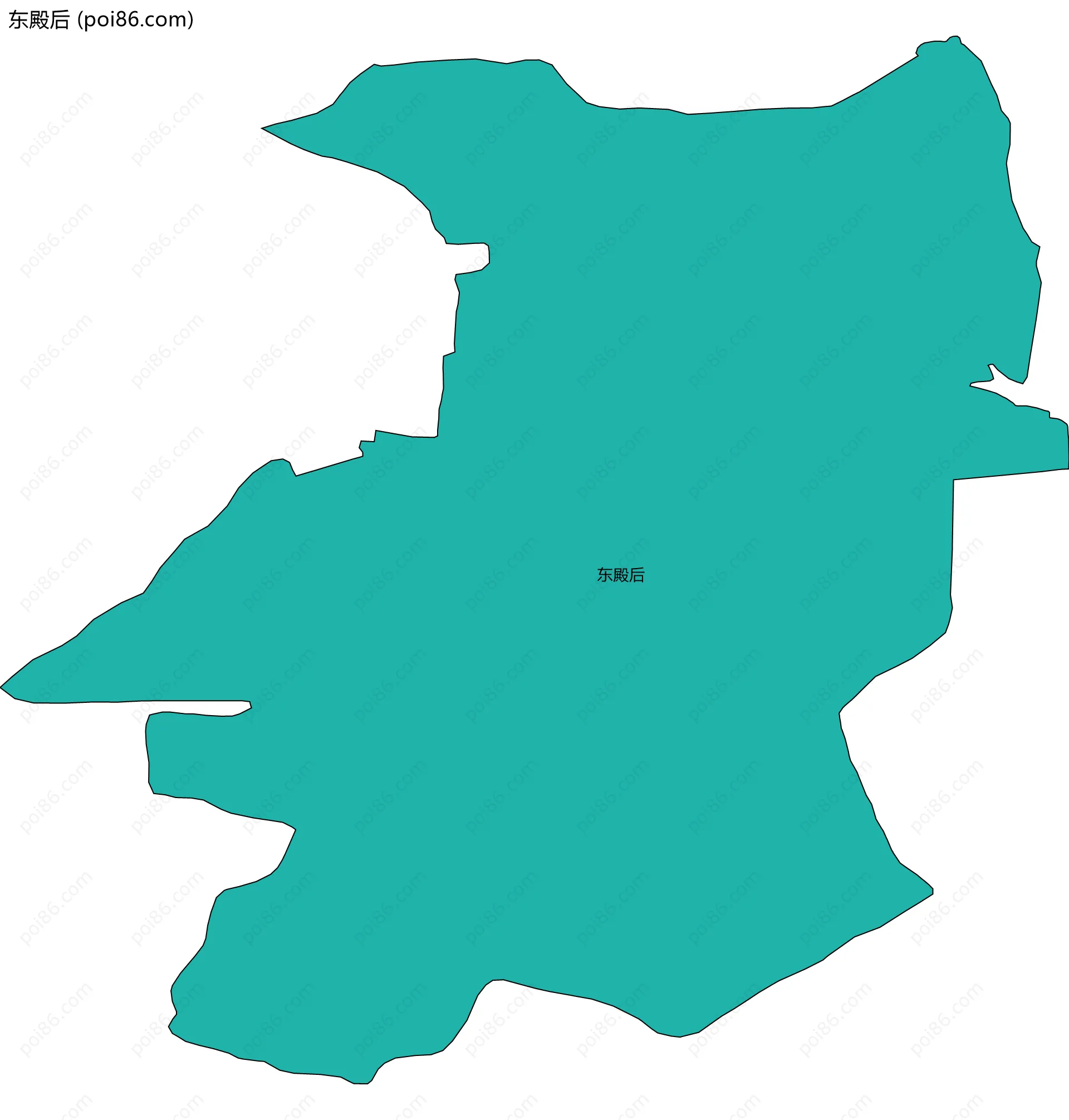 东殿后边界地图