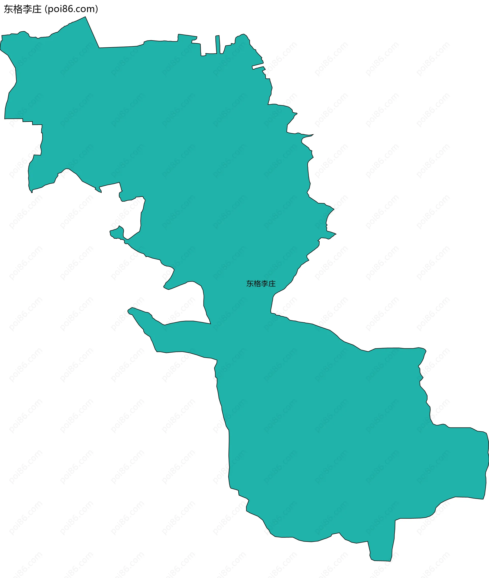东格李庄边界地图