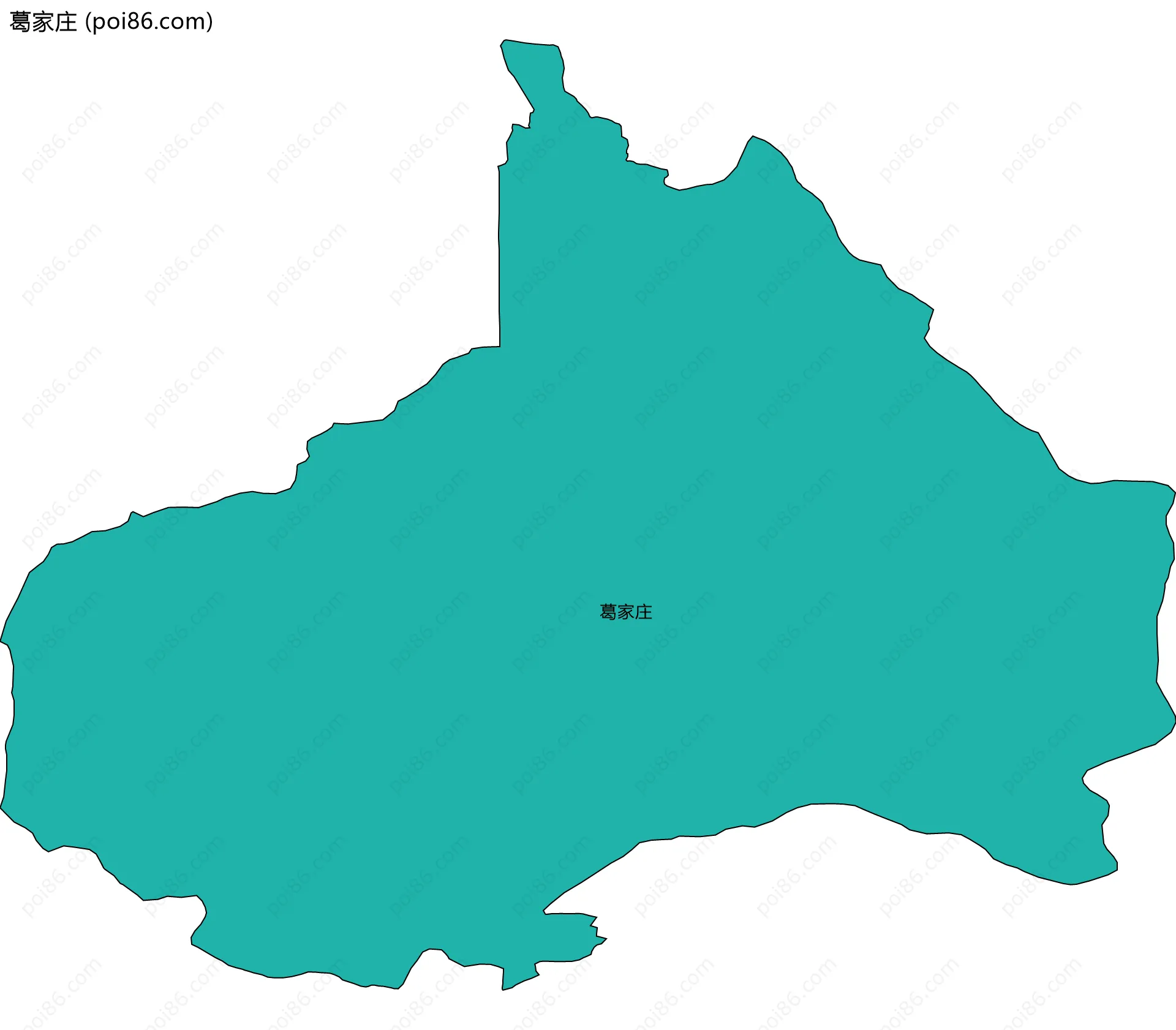 葛家庄边界地图
