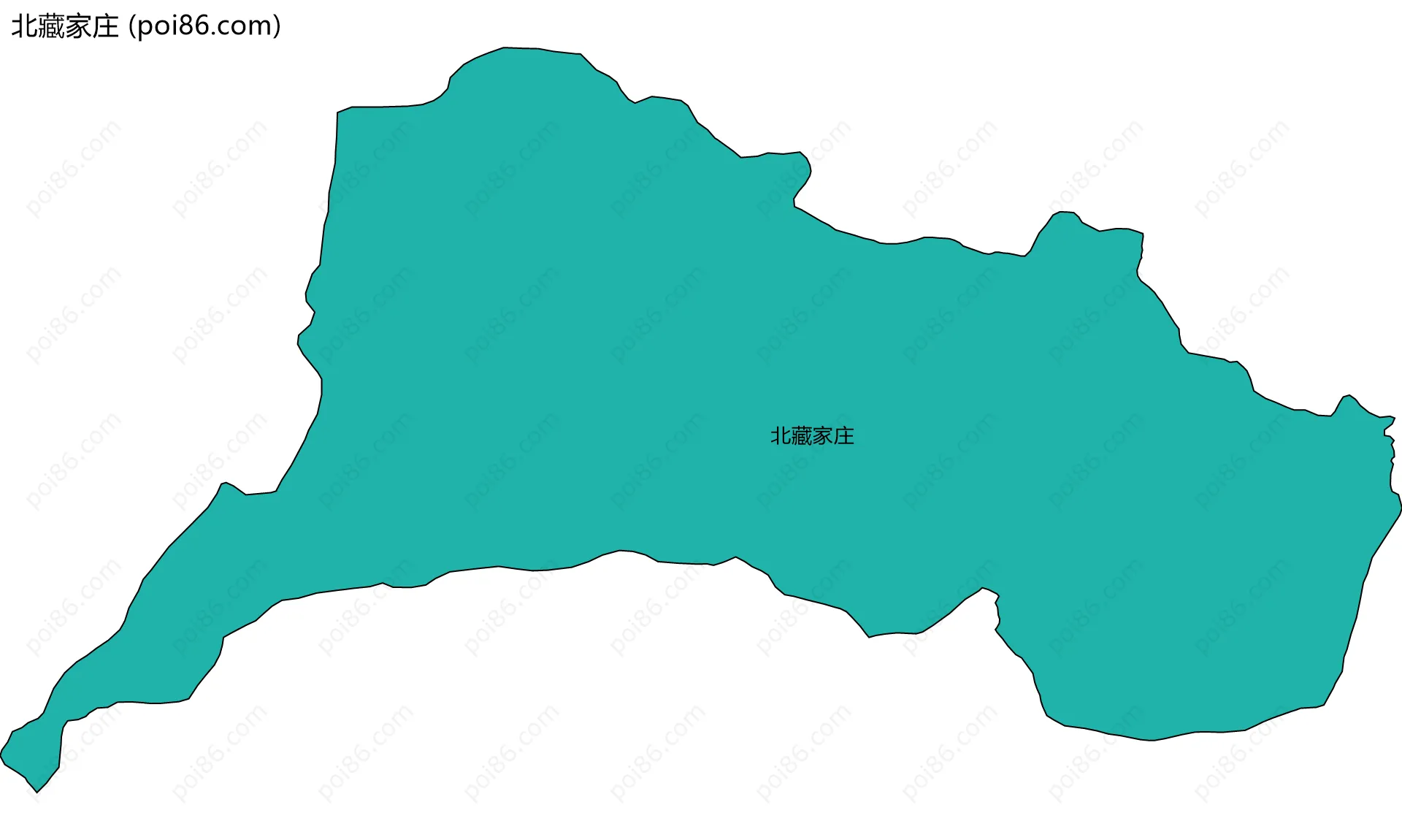 北藏家庄边界地图