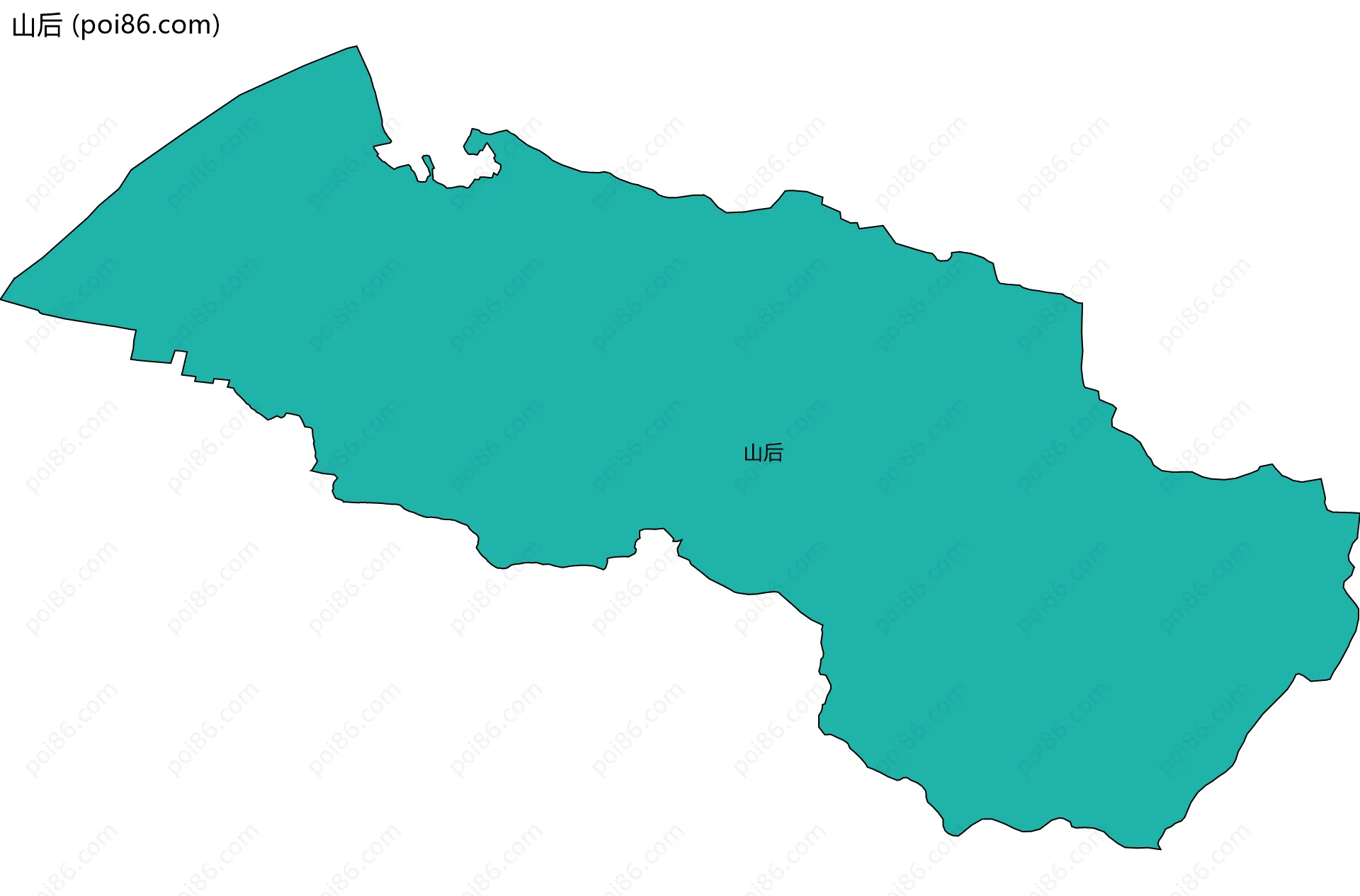 山后边界地图