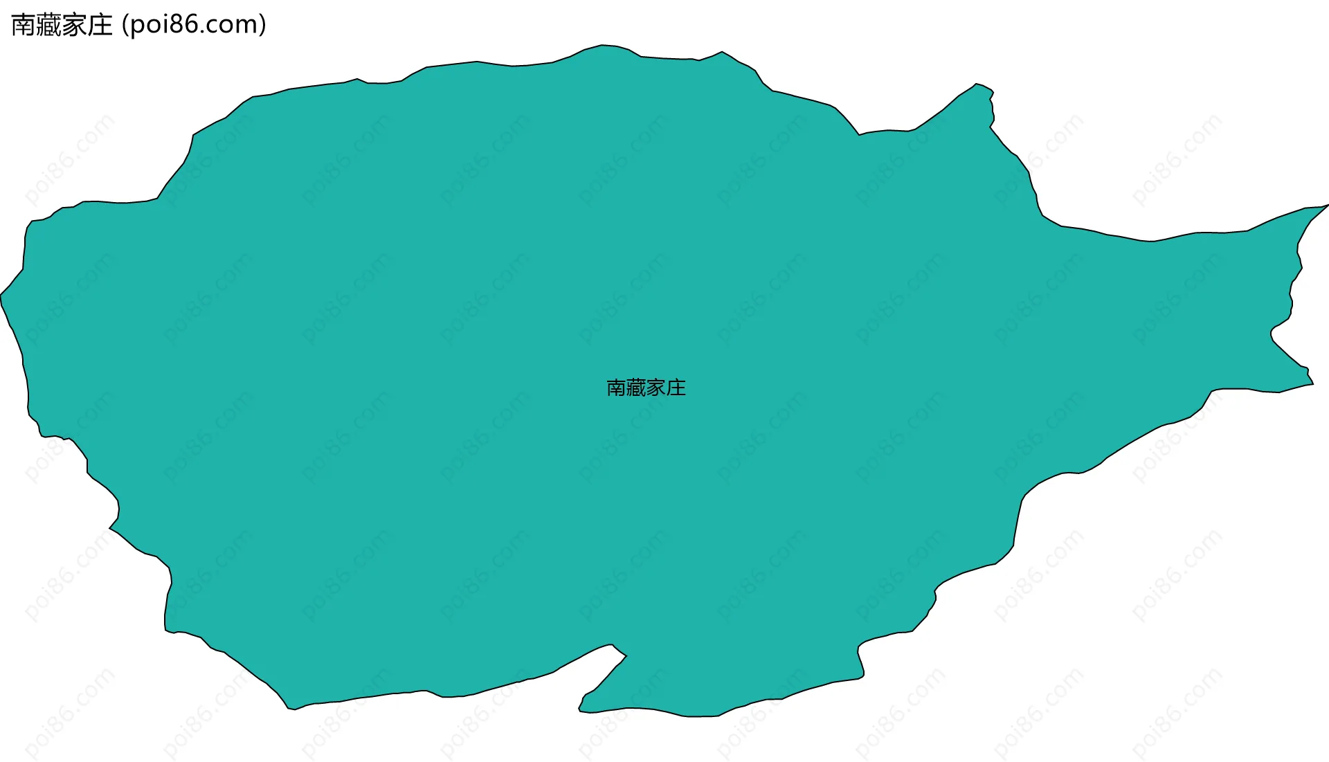 南藏家庄边界地图