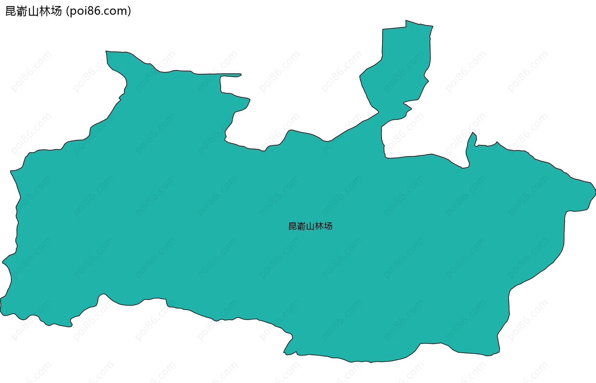 昆嵛山林场边界地图