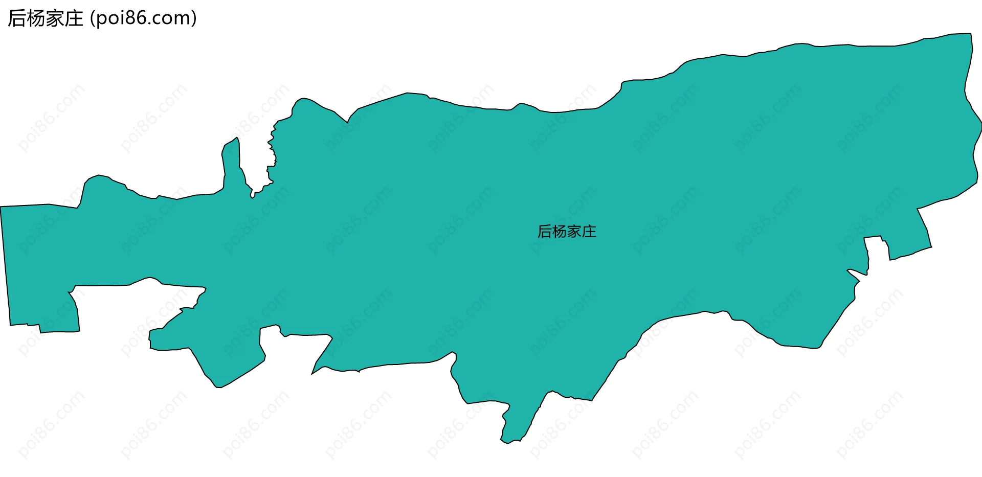 后杨家庄边界地图